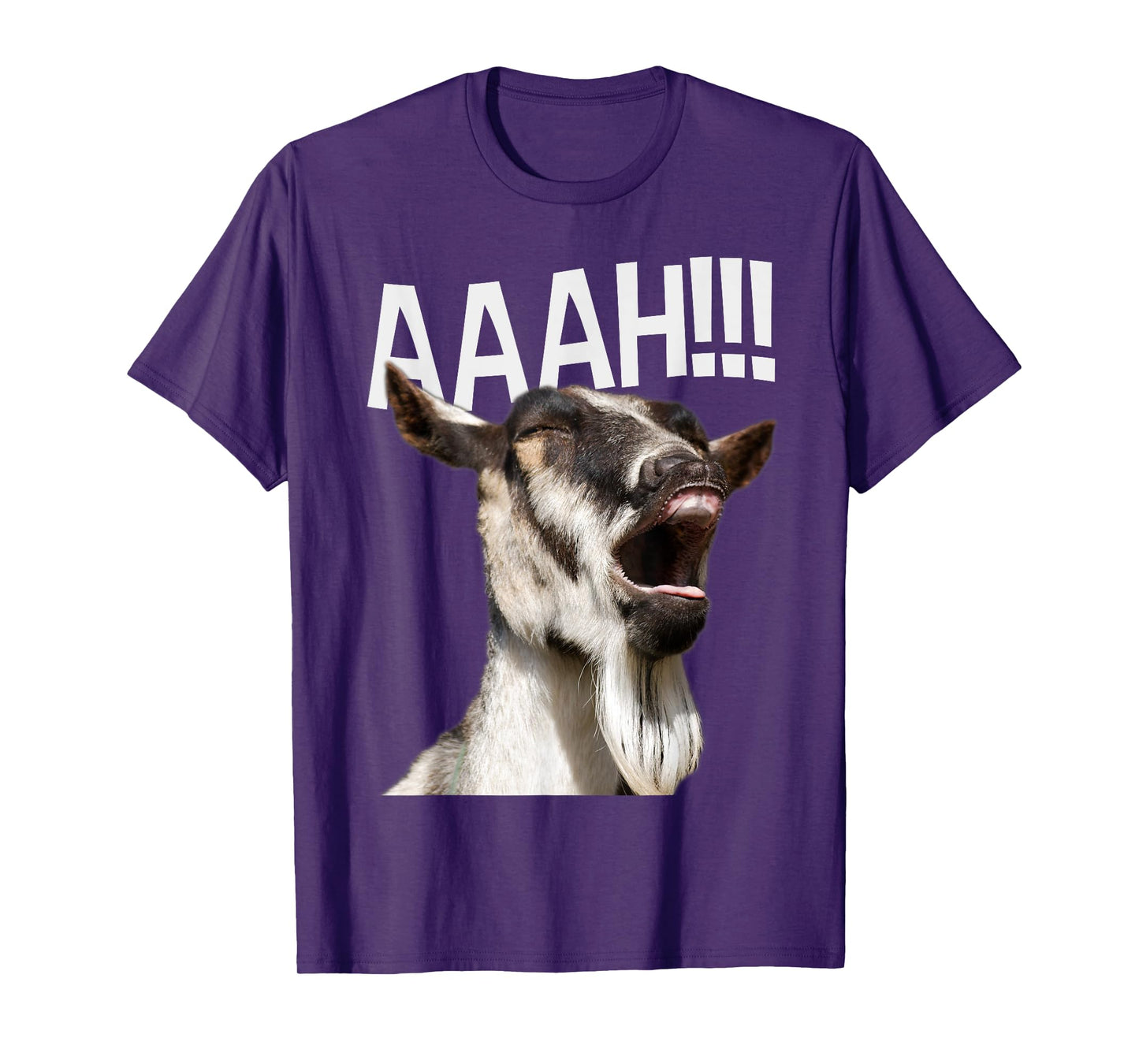 Halloween Screaming Goat AAAH!!! - Funny Crazy Goat T-Shirt