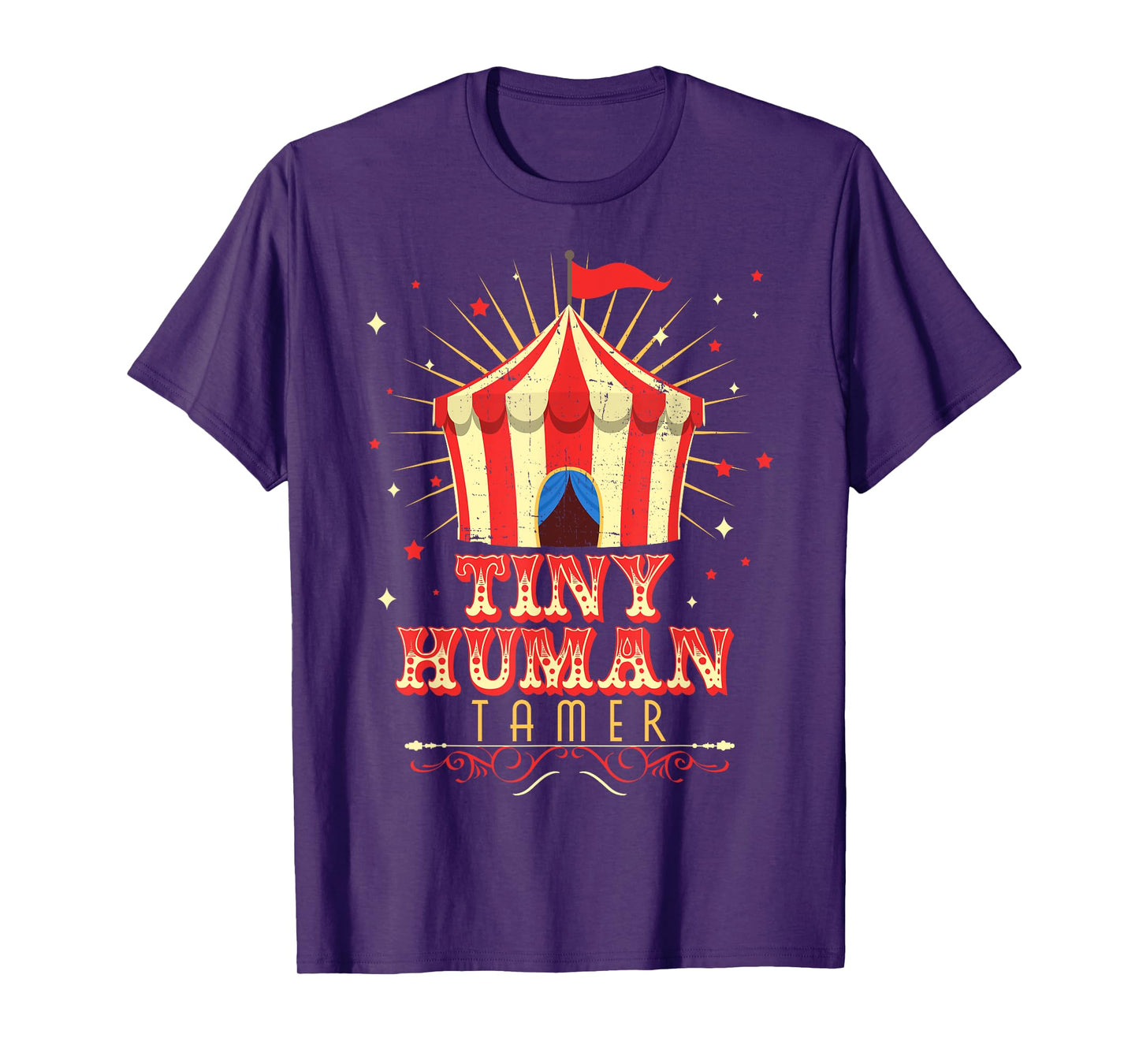 Tiny Human Tamer Carnival Circus Daycare Preschool Teacher T-Shirt