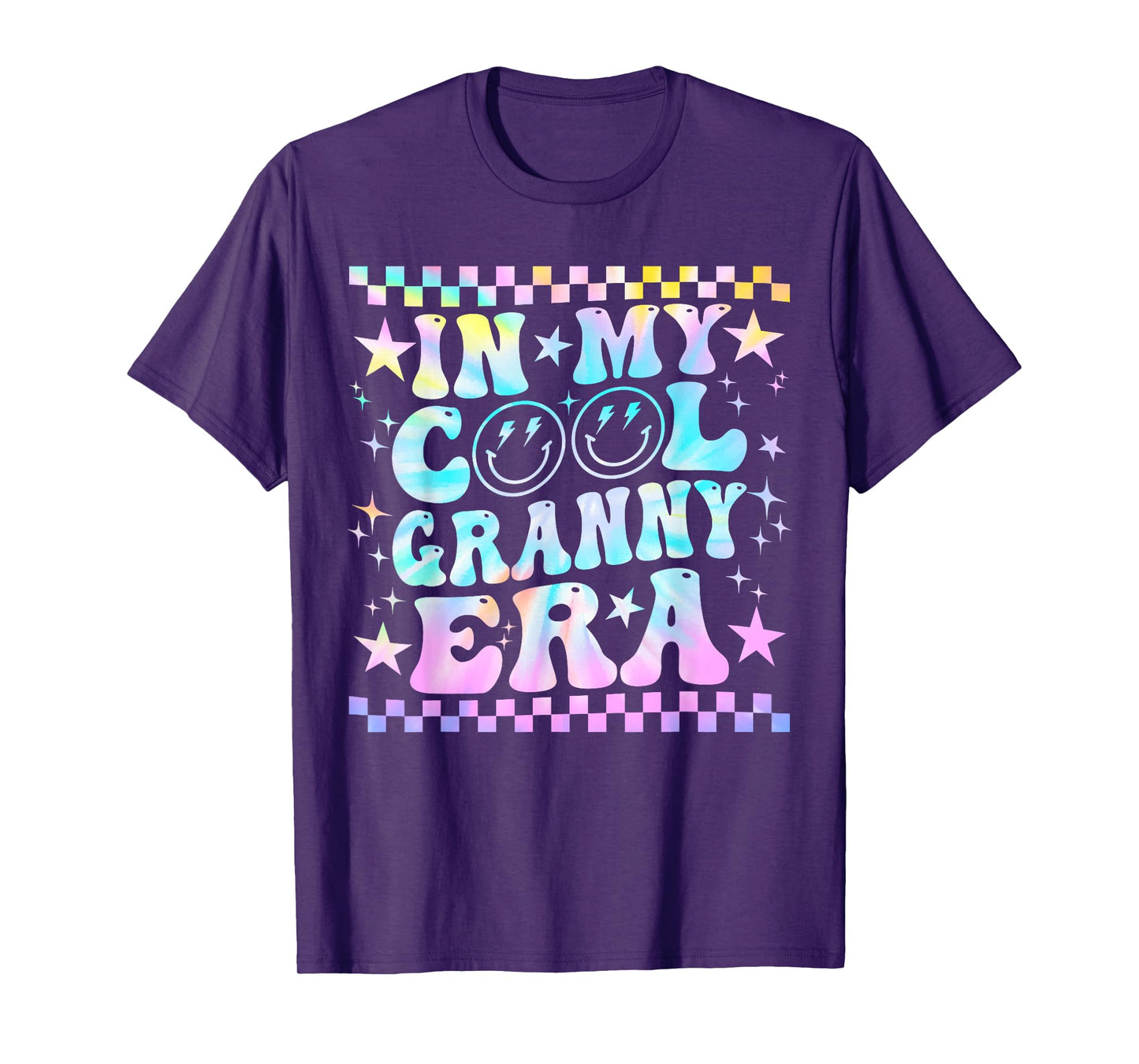 Tie Dye Groovy In My Cool Granny Era Funny Family T-Shirt