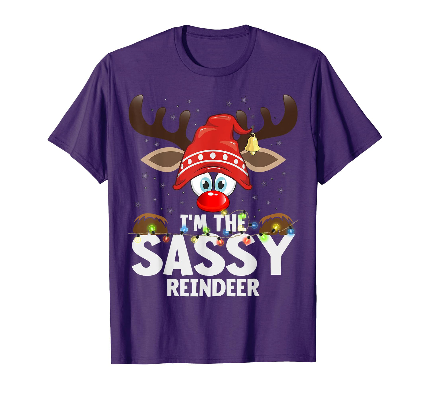 Christmas Matching I'm The Sassy Reindeer T-Shirt