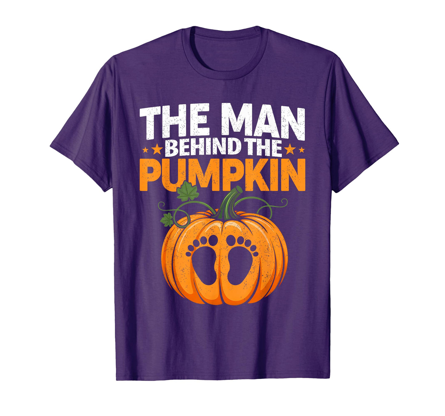 Funny Halloween Pregnancy Costume The Man Behind The Pumpkin T-Shirt