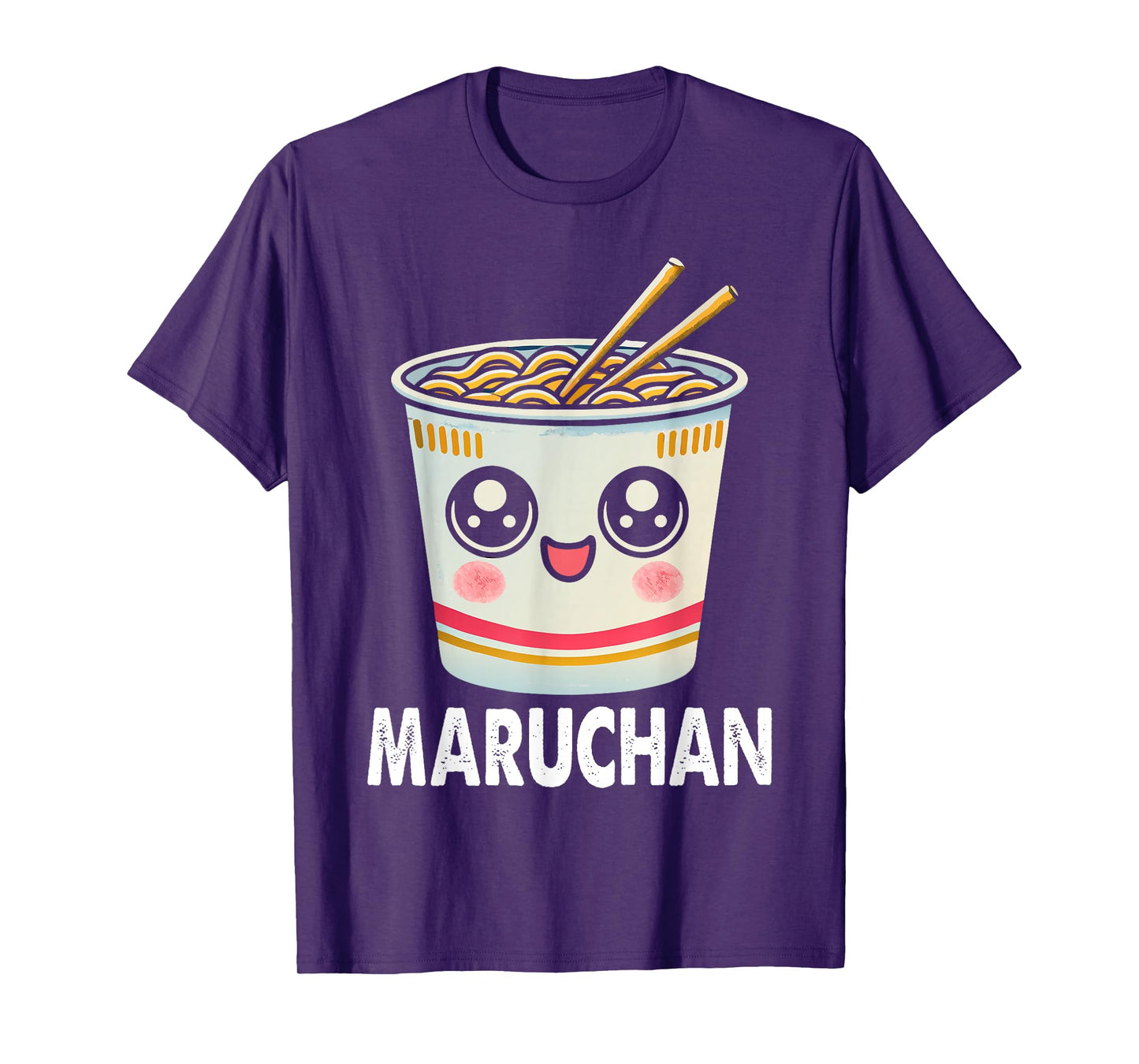 Cute Ramen Noodle Cup Face T-Shirt