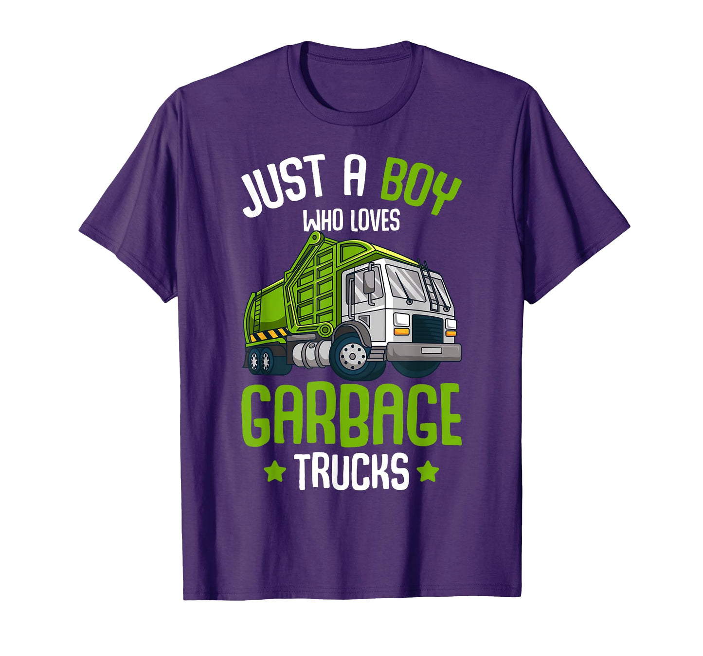 Just a Boy who loves Garbage Trucks Kids Boys T-Shirt