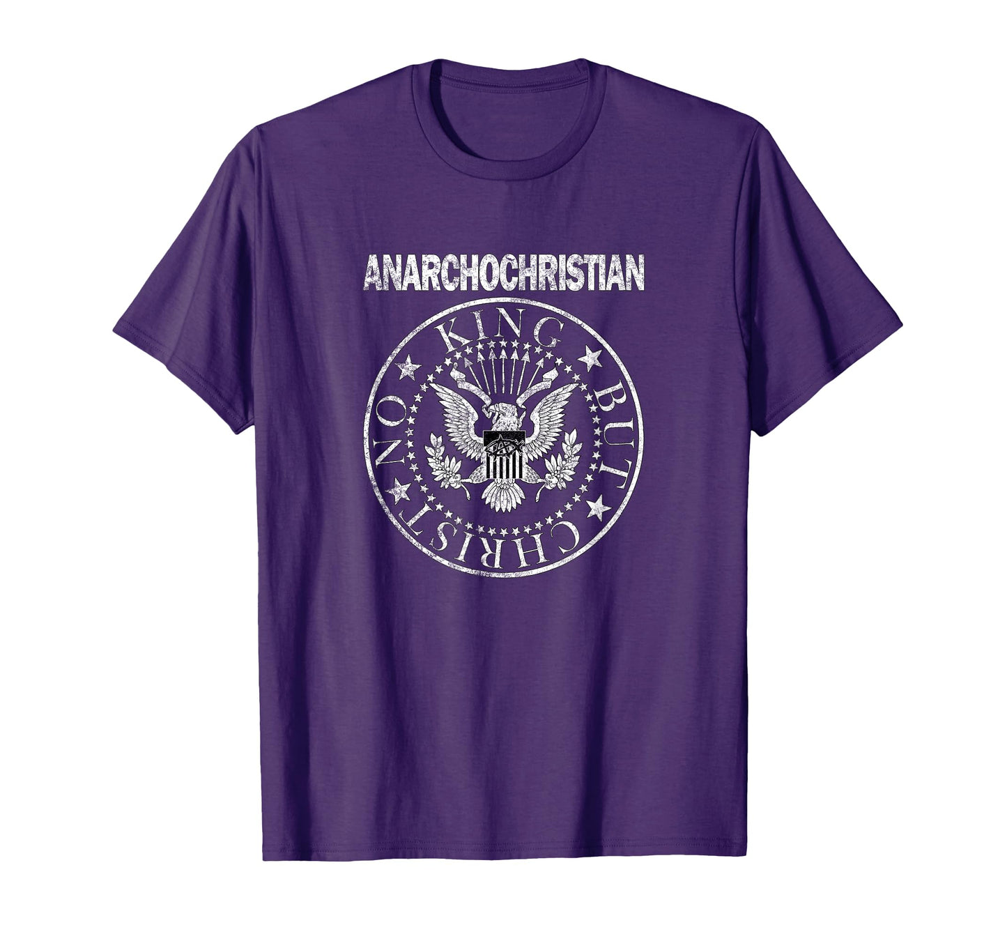 AnarchoChristian - No King But Christ Seal of Peace T-Shirt