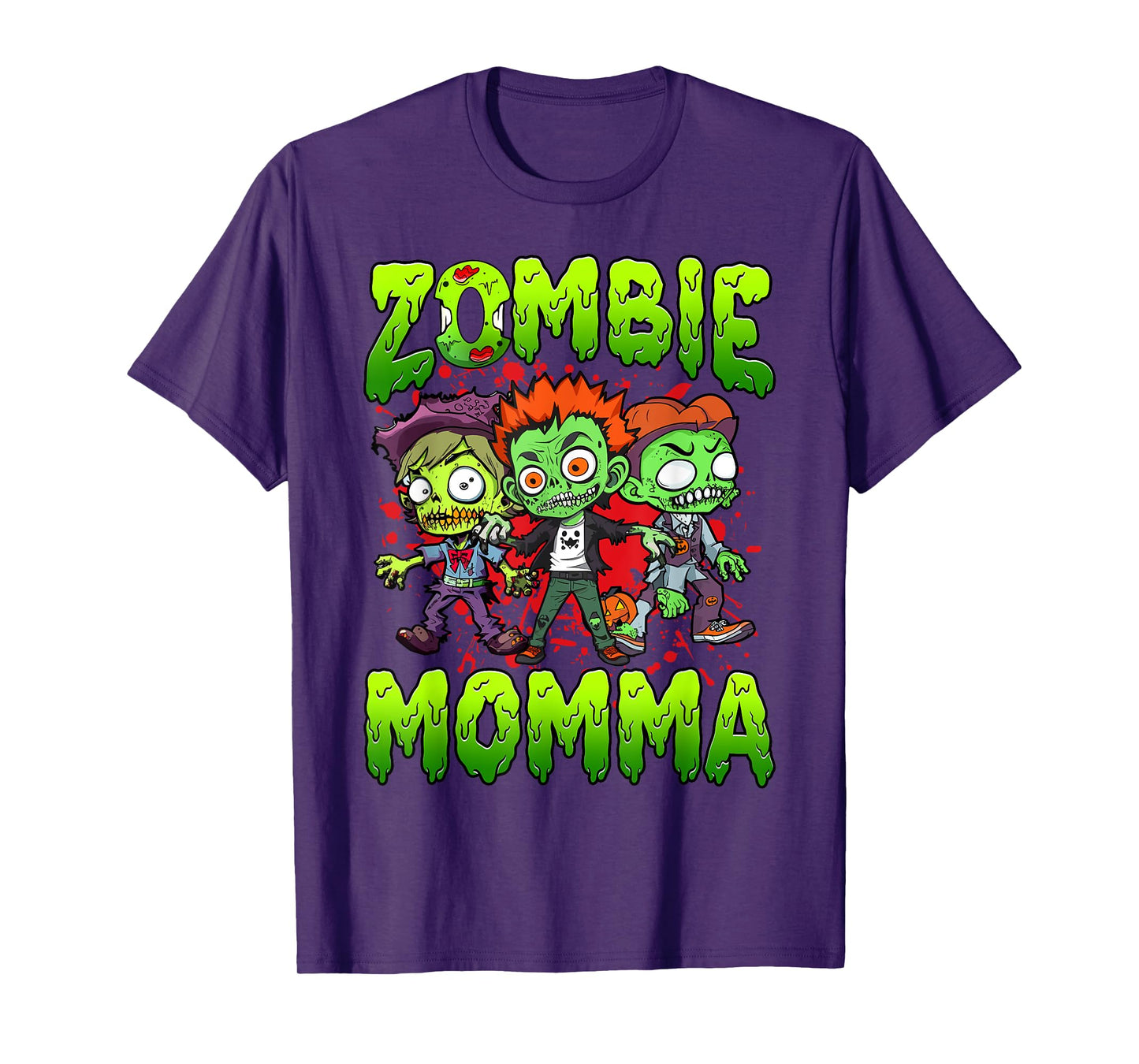 Zombie Momma Halloween Costume Family Matching T-Shirt