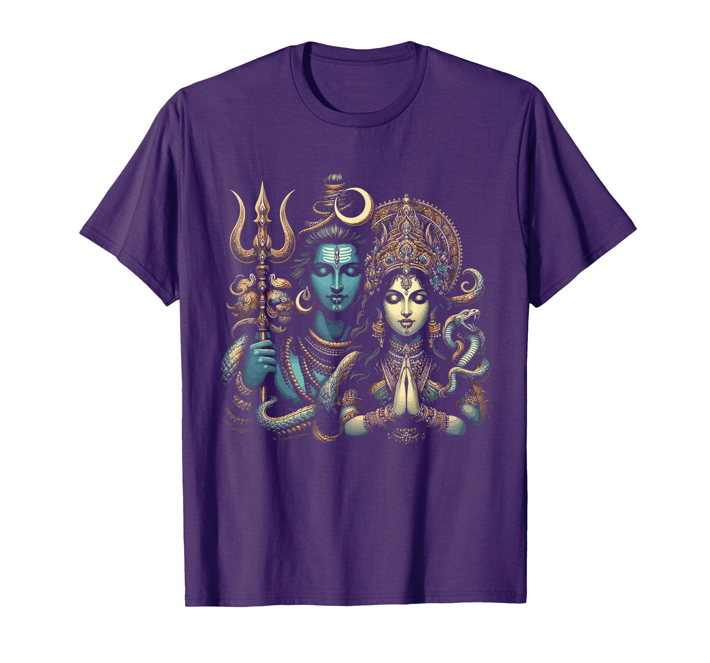 Lord Shiva Durga Hindu God Mahadeva Goddess Goddess Parvati T-Shirt