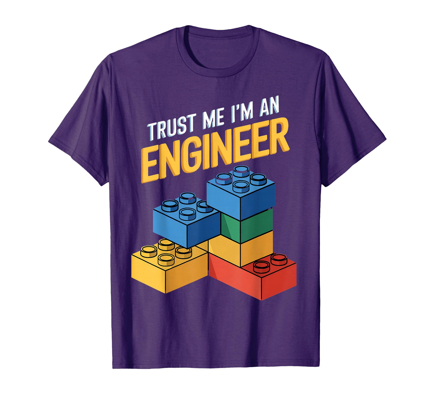 I'm An Engineer Kids Brick Builder Bricks Building Blocks T-Shirt