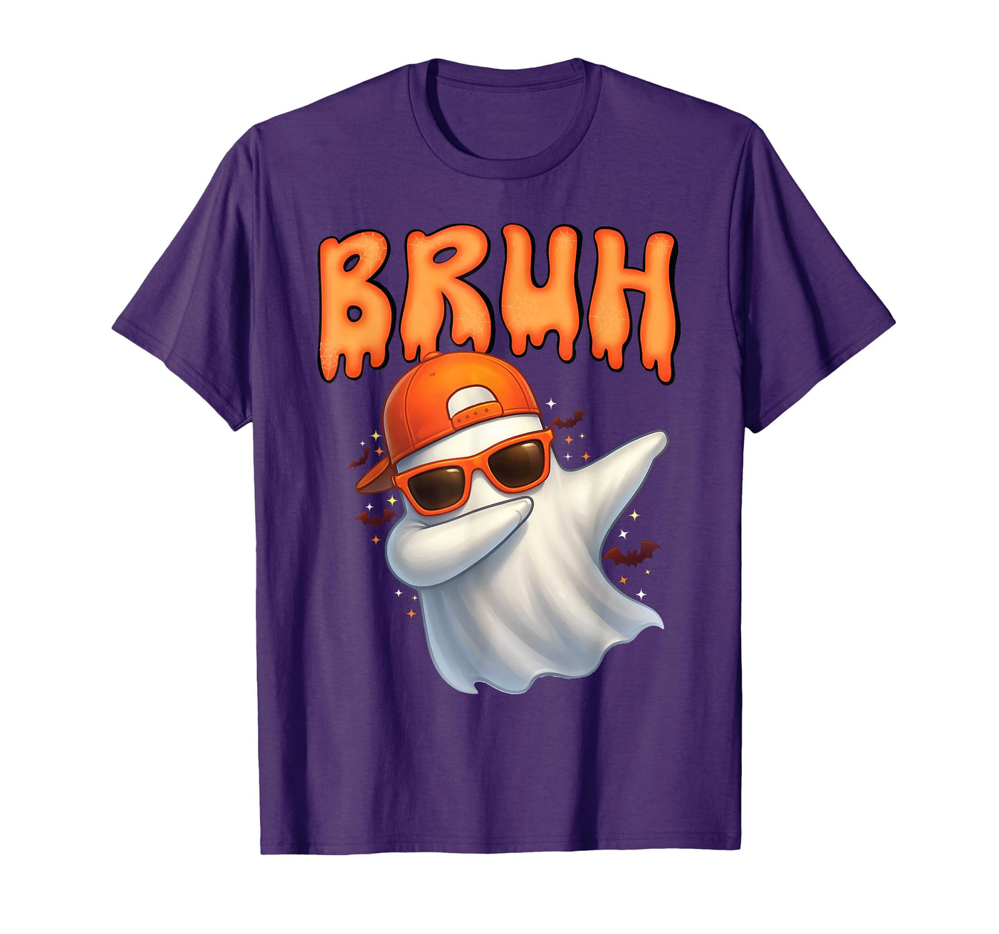 Funny Bruh Meme Spooky Dabbing Ghost Halloween Kids Toodlers T-Shirt