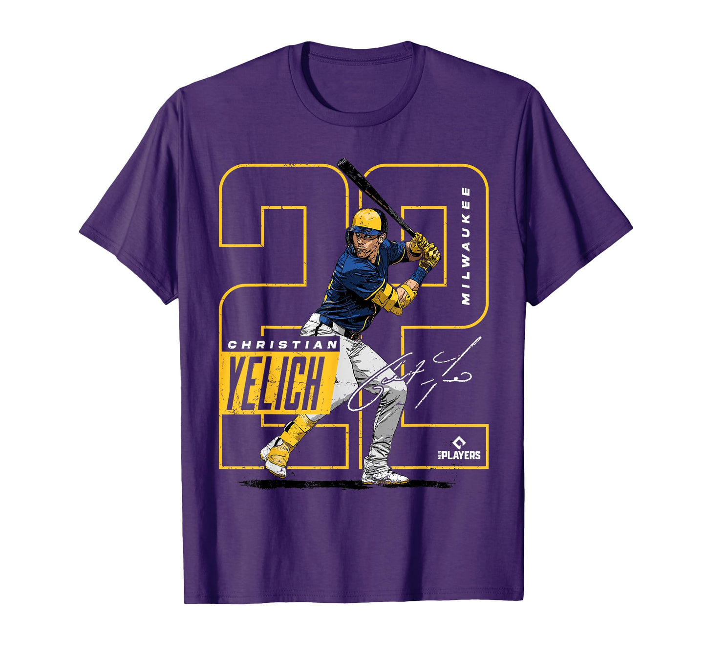 Christian Yelich | Milwaukee MLB Baseball Players| MLBCY201M T-Shirt