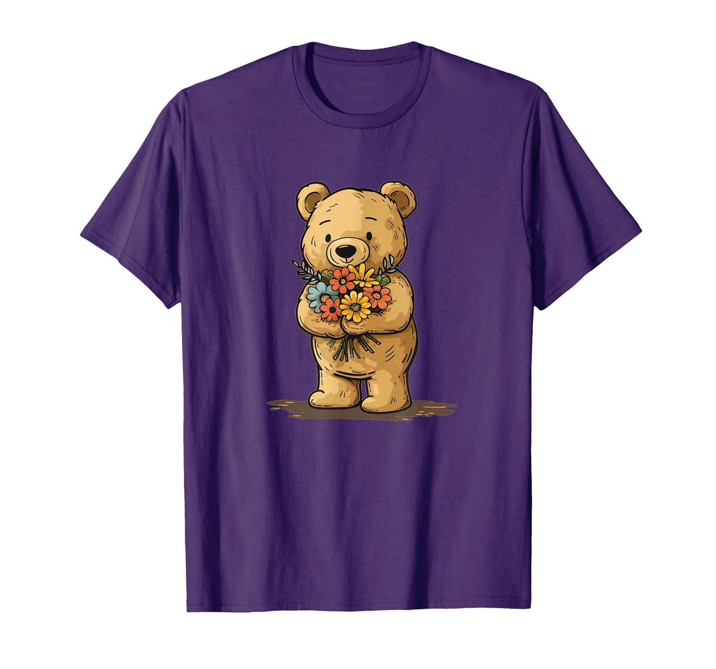 Sweet Teddy bear for flowers and garden lovers T-Shirt