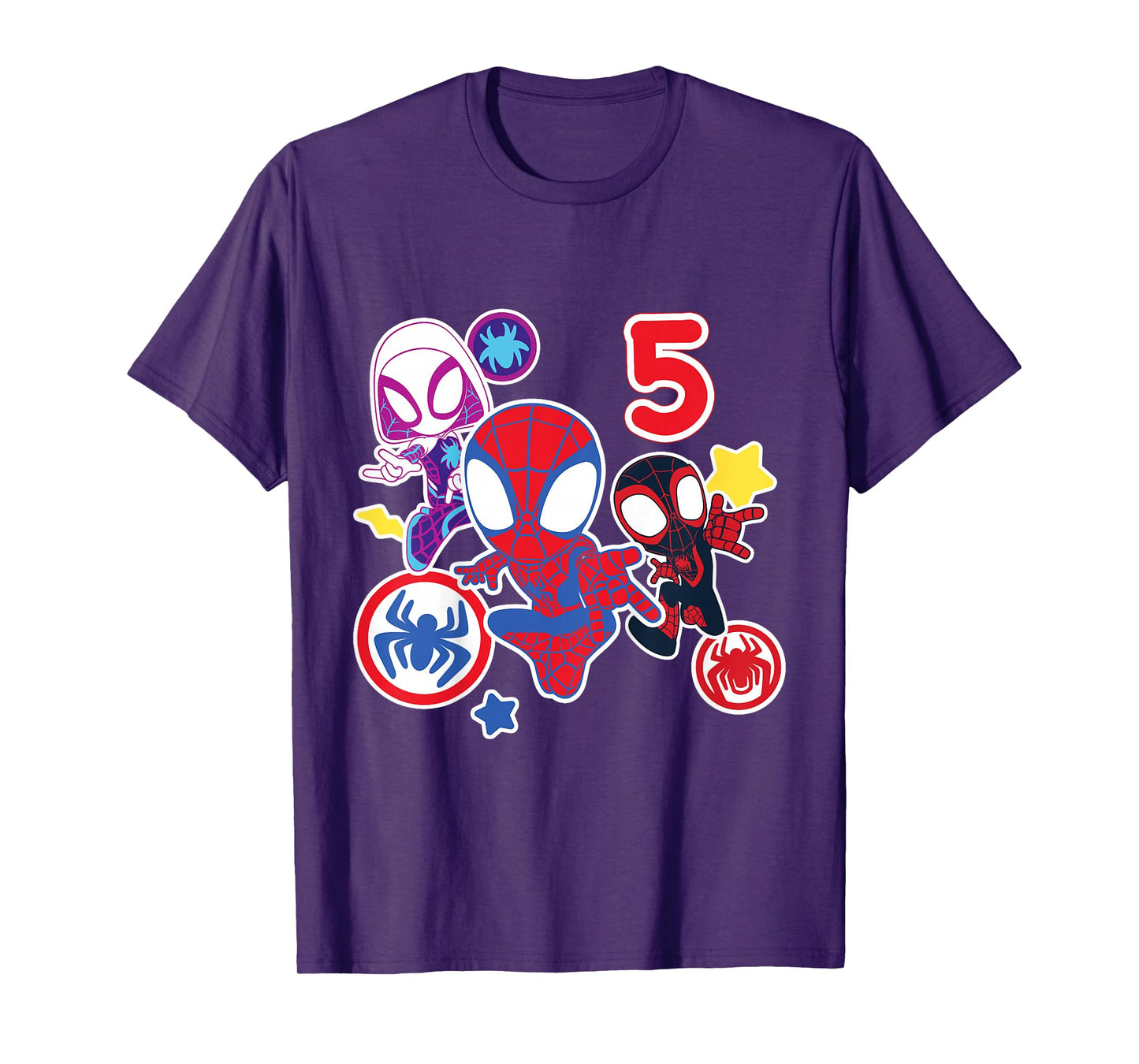 Marvel Spidey and His Amazing Friends 5 Year Old Birthday T-Shirt