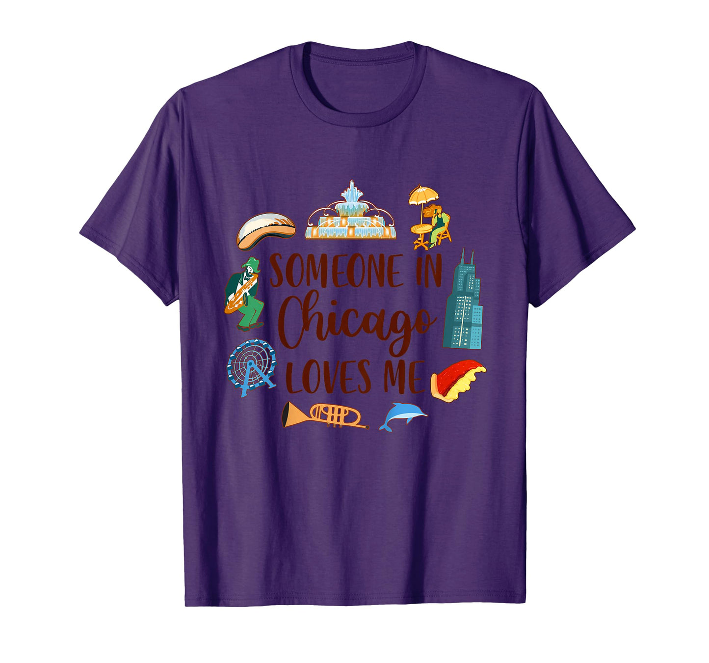 Chicago Traveling Lover Baby Someone In Chicago Loves Me T-Shirt
