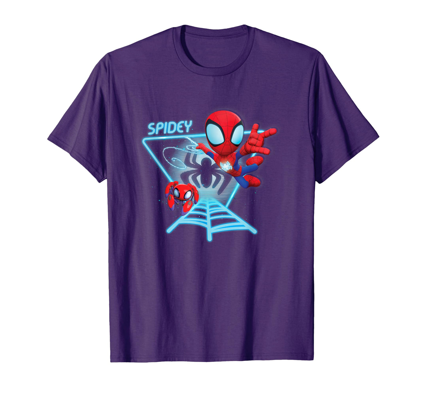 Marvel Spidey And His Amazing Friends Spidey Hologram T-Shirt