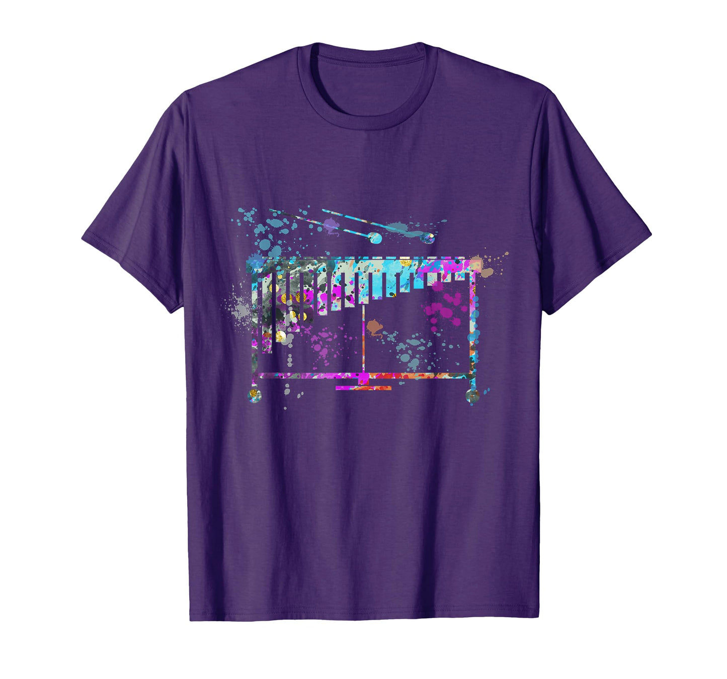 Vibraphone Instrument Silhouette Vibraphones T-Shirt