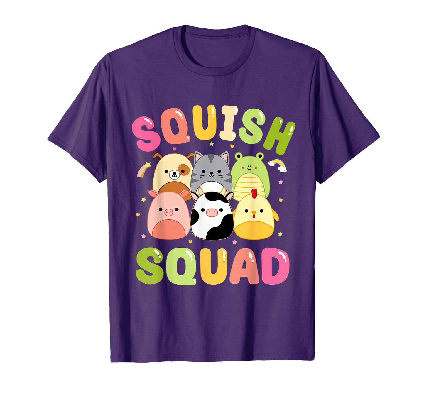 Squish Squad Girls Kids Toddlers Cute Birthday T-Shirt
