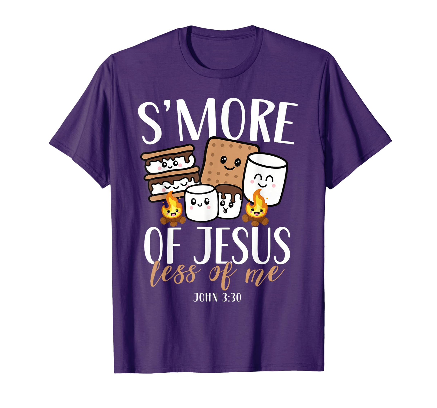 Smore Of Jesus Less Of Me Christian Camper Camping Lover T-Shirt