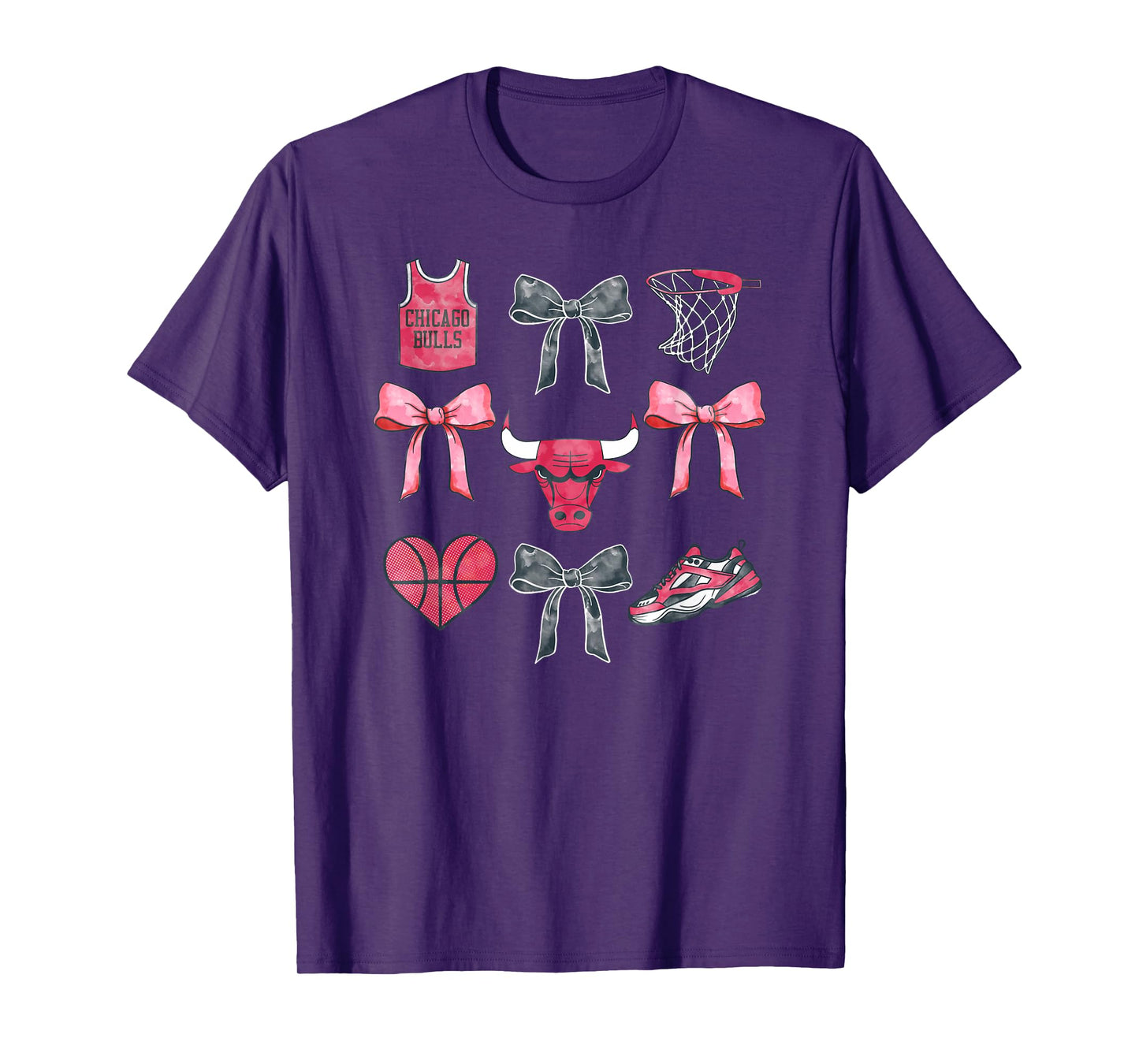 NBA Chicago Bulls Bow Grid T-Shirt