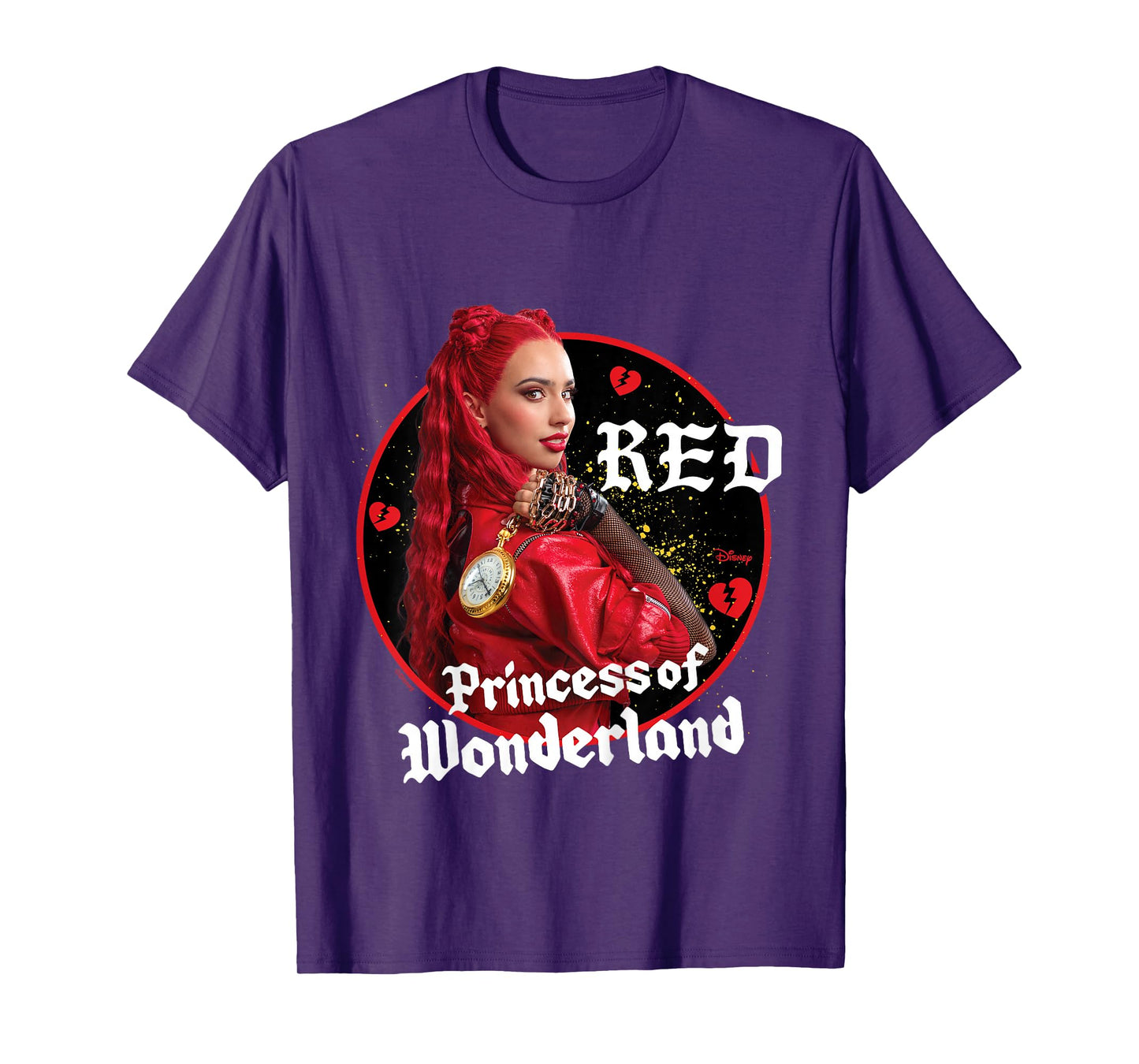 Kids Descendants 4 - Red Princess Of Wonderland Broken Hearts T-Shirt