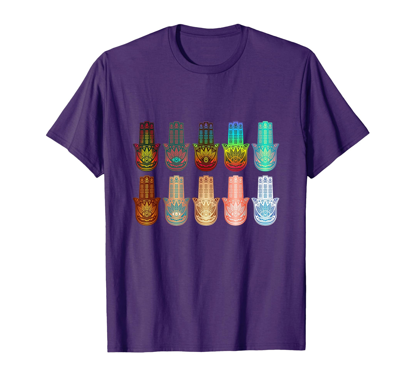 Spiritual Hamsa Hand Of Fatima Yoga T-Shirt T-Shirt