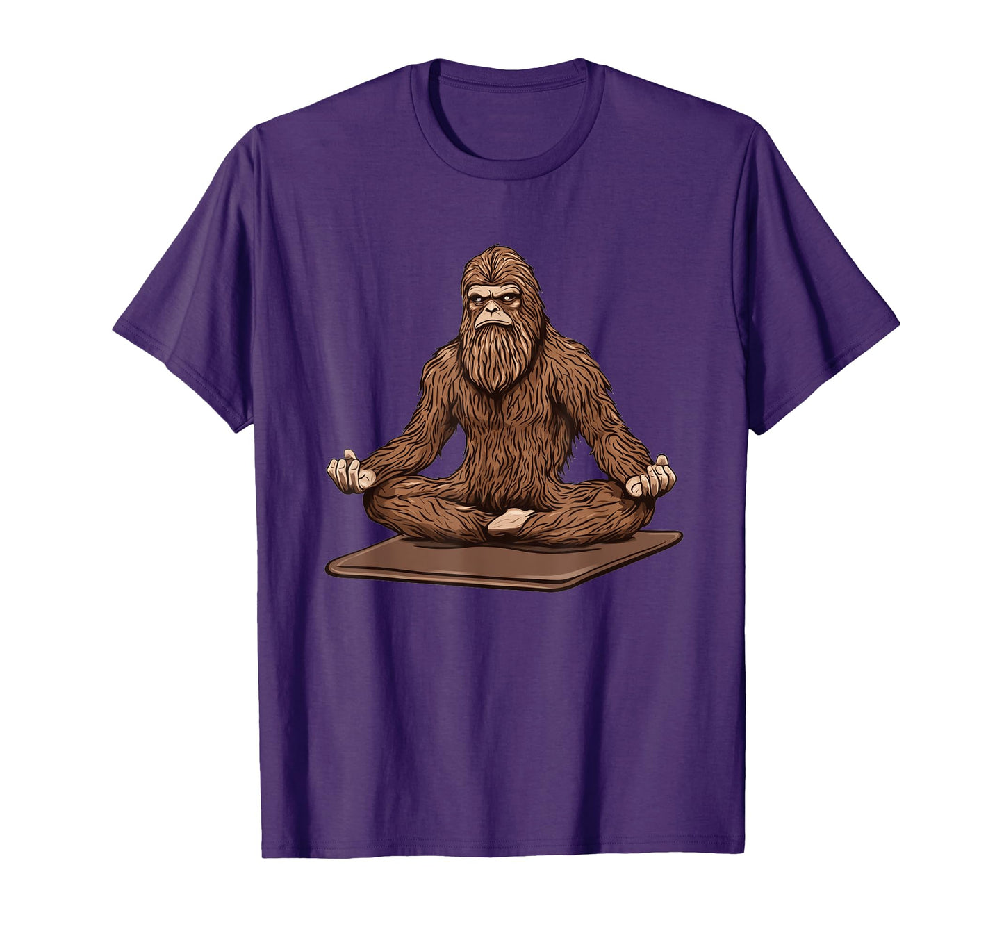 Sasquatch Using a Yoga Mat T-Shirt
