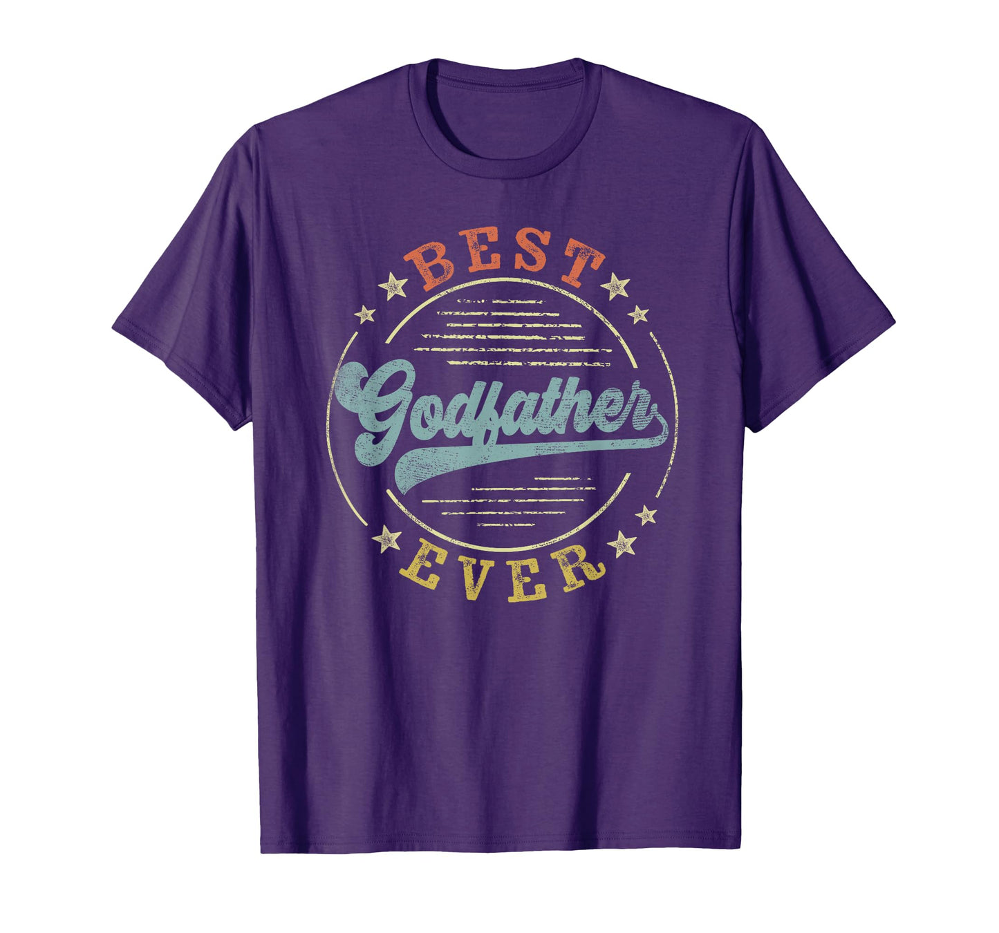 Best Godfather Ever Father's Day Godfather Gifts Emblem T-Shirt