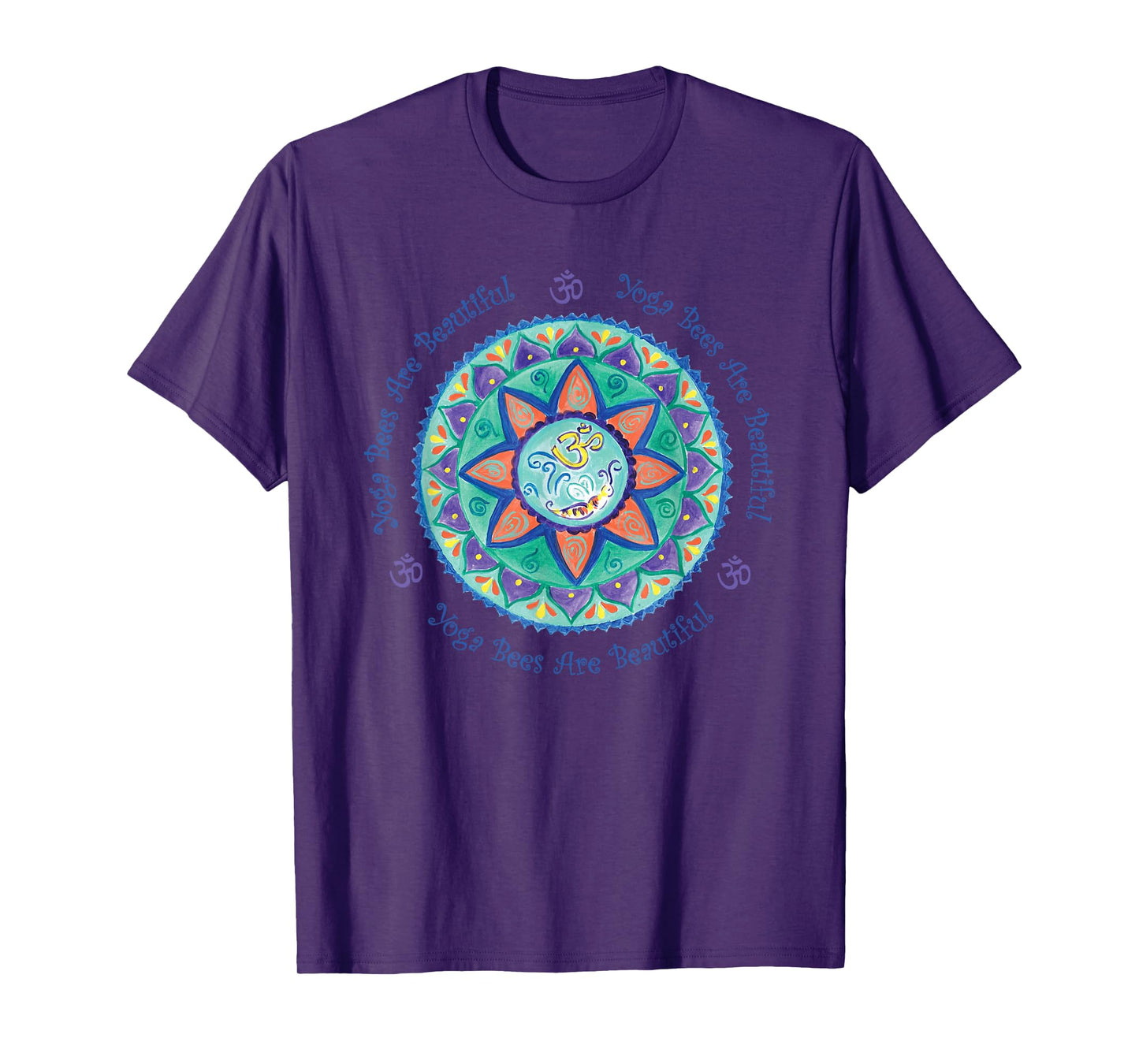 Yoga Bees Om Mandala T-Shirt