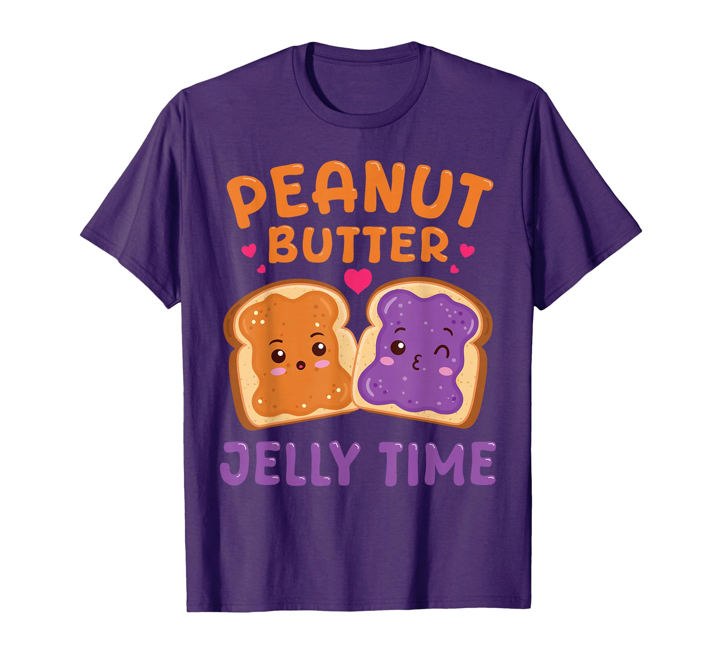 Peanut Butter-Jelly Time Funny Matching Couple Best Friend T-Shirt