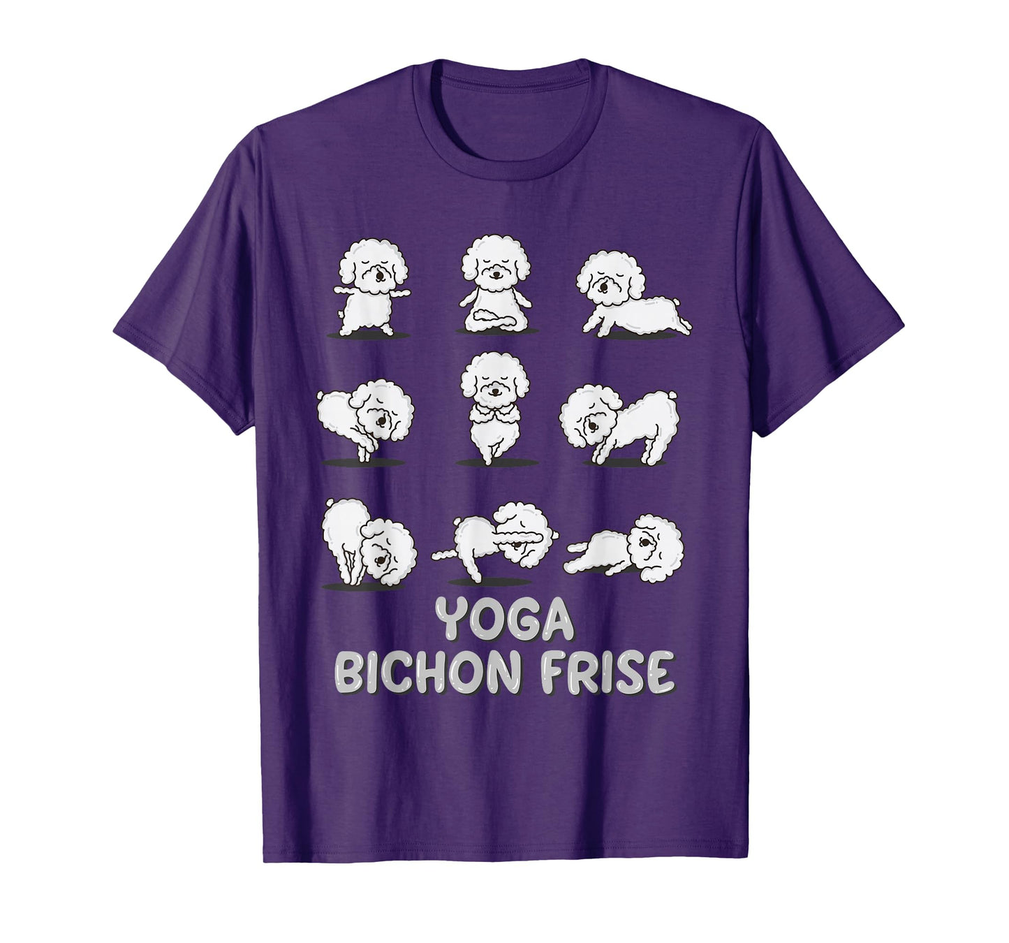 Yoga Bichon Frise Shirt Spiritual Zen Meditation Dog Lover T-Shirt
