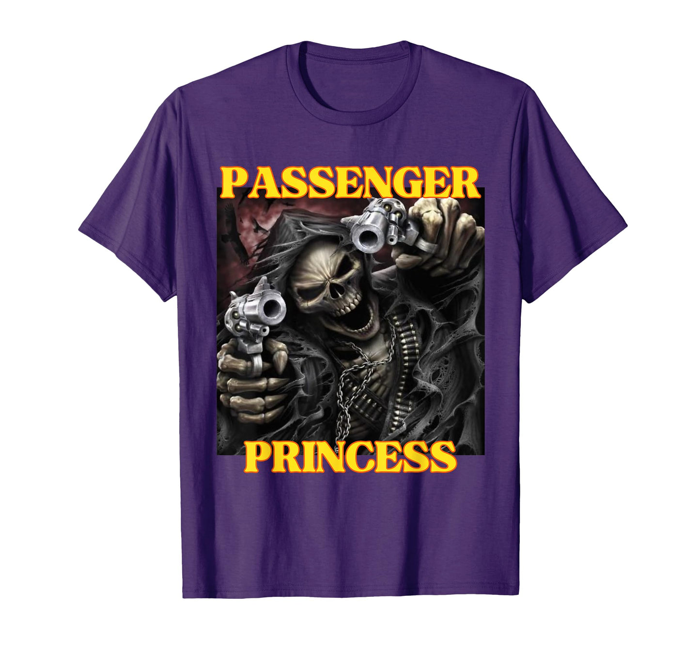 I Heart Passenger Princess Funny Hard Skeleton Meme T-Shirt