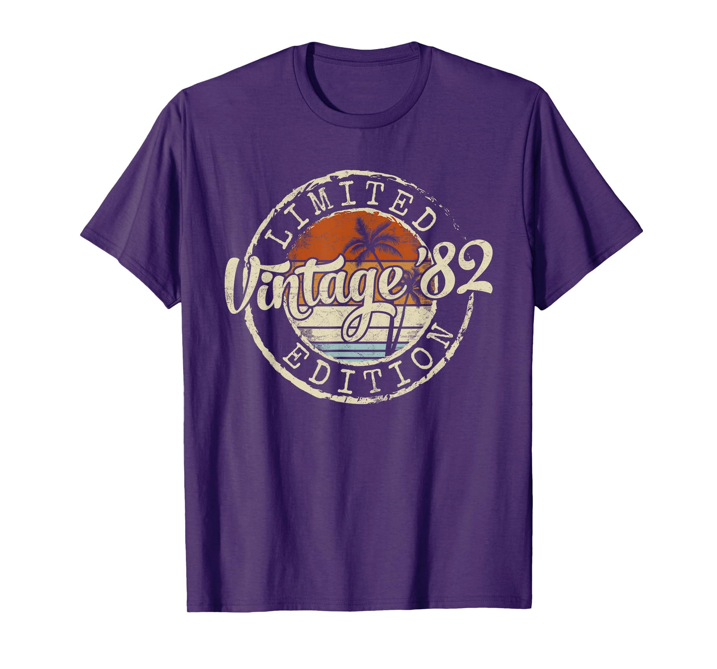 Vintage 1982 43rd Birthday Gifts 43 Year Old For Men Women T-Shirt