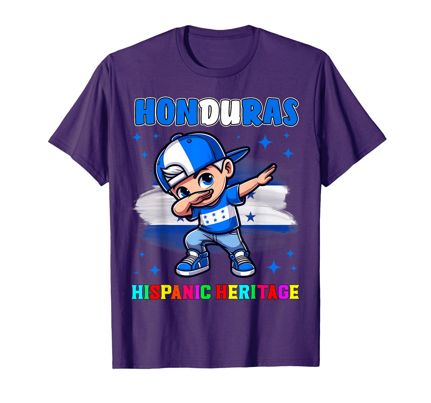 Honduras Dabbing Kid Hispanic Heritage Celebration for Kids T-Shirt