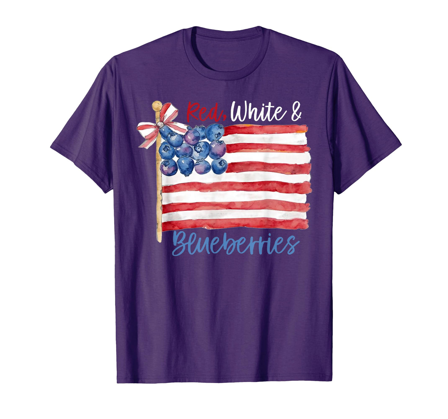 Red White and Blueberries for Supporters Men Women Food Pun T-Shirt