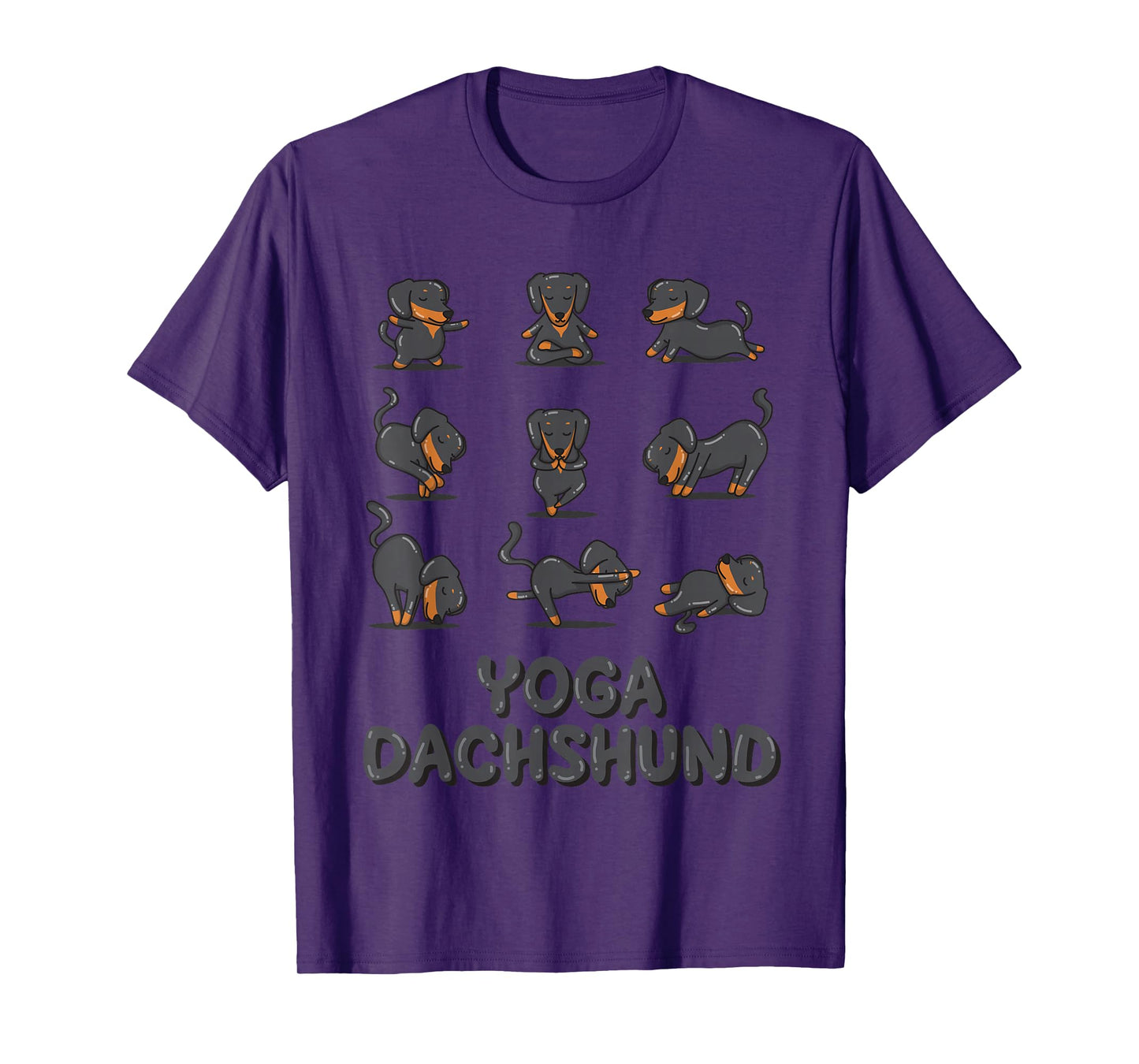 Dachshund Yoga Shirt Weiner Meditation Zen Yoga Dog Lover T-Shirt