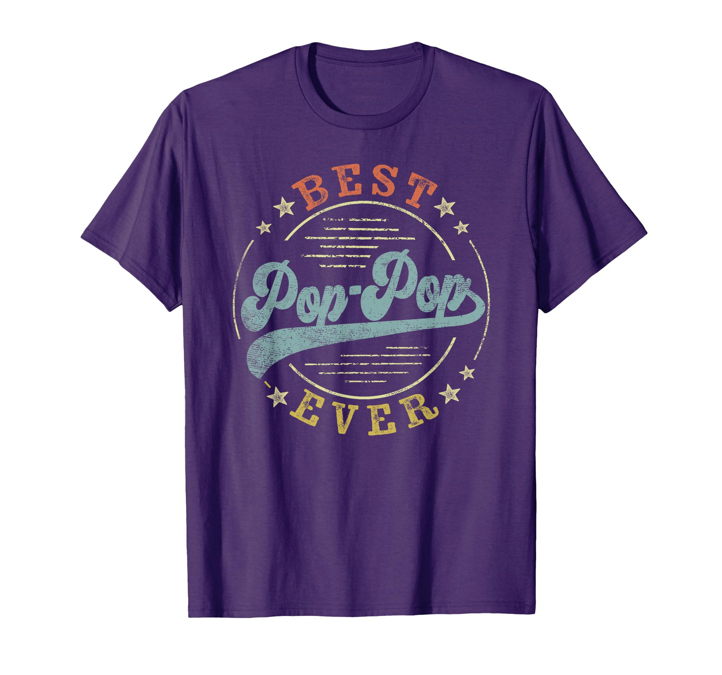 Best Pop-Pop Ever Father's Day PopPop Gifts Vintage Emblem T-Shirt