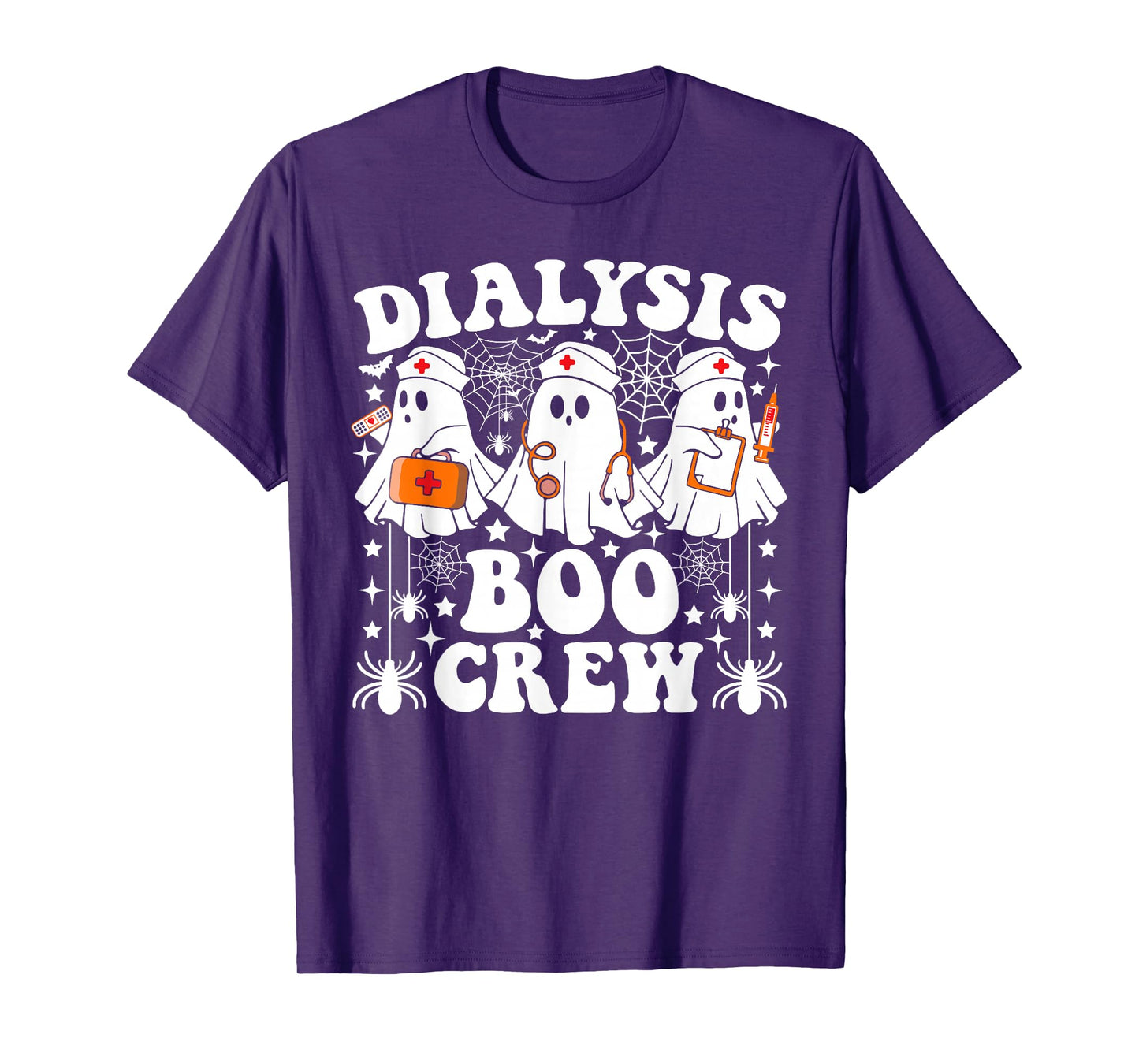 Dialysis Boo Crew Nurse Funny Ghost Halloween T-Shirt