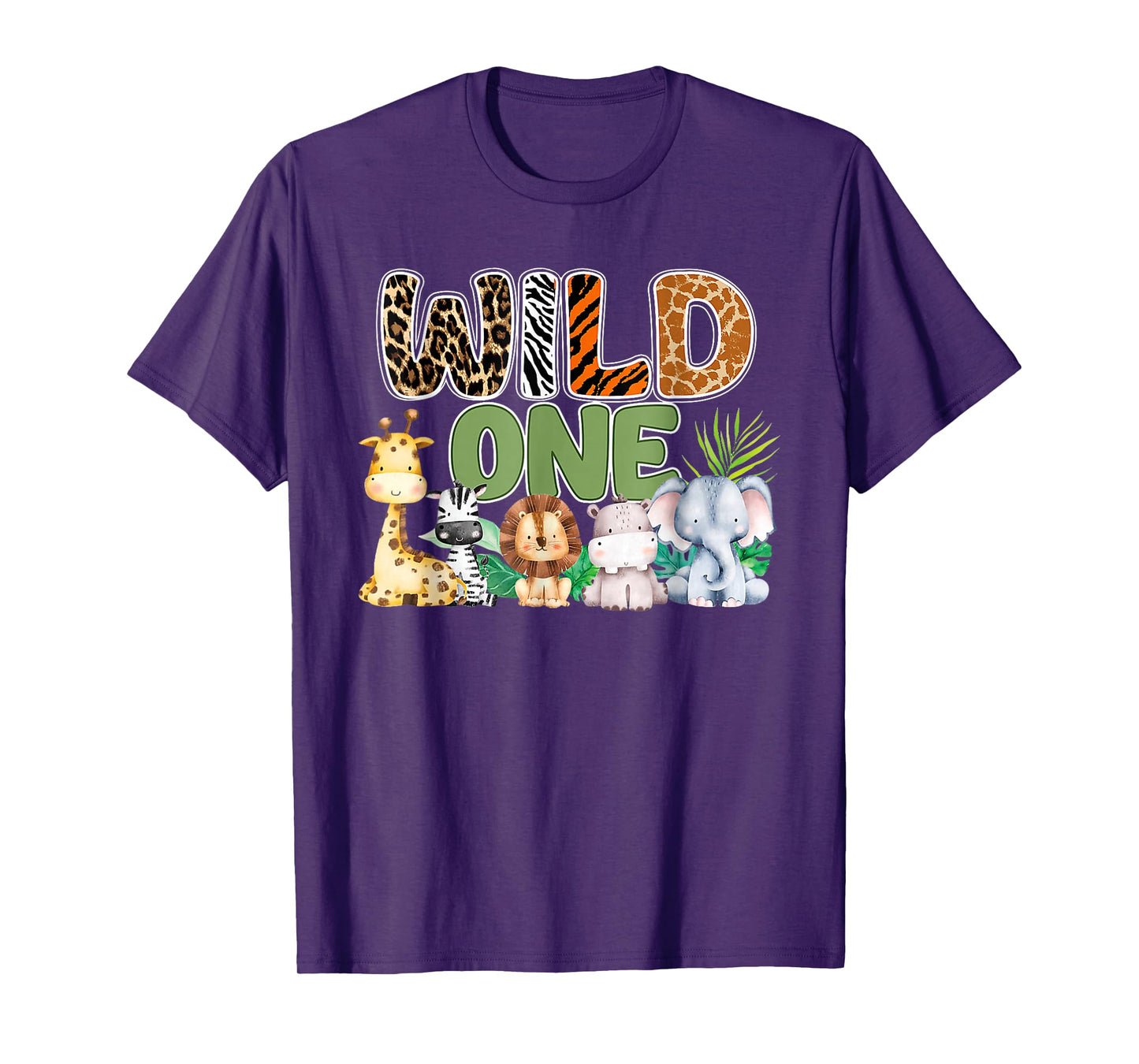 Wild One 1st Birthday Safari Family Matching T-Shirt
