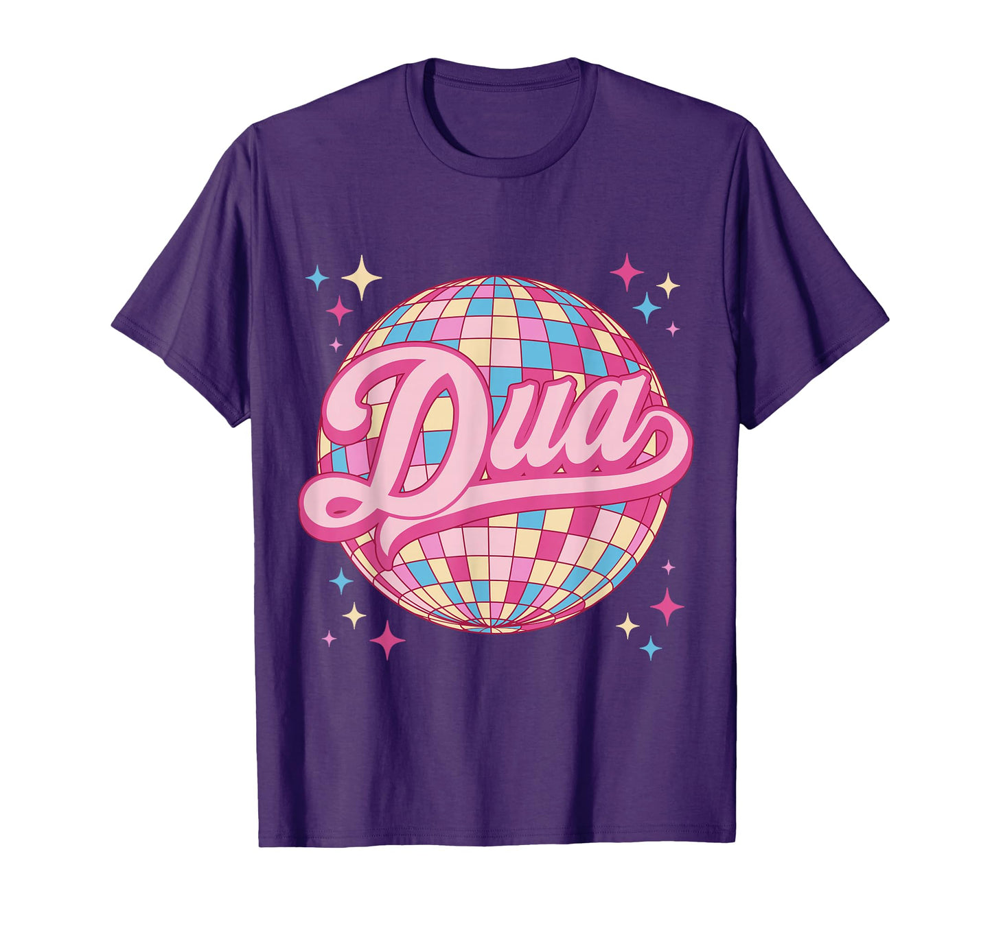 Retro Dua First Name Personalized Disco 80s T-Shirt
