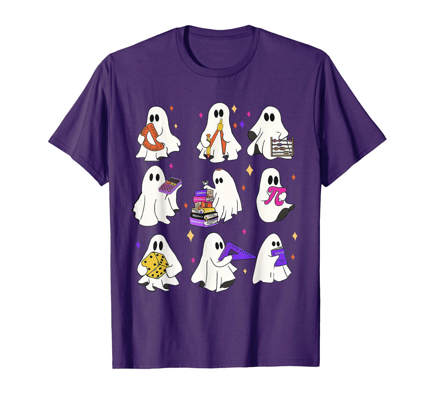 Halloween Math Teacher, Ghost Math Teacher, Back To School T-Shirt