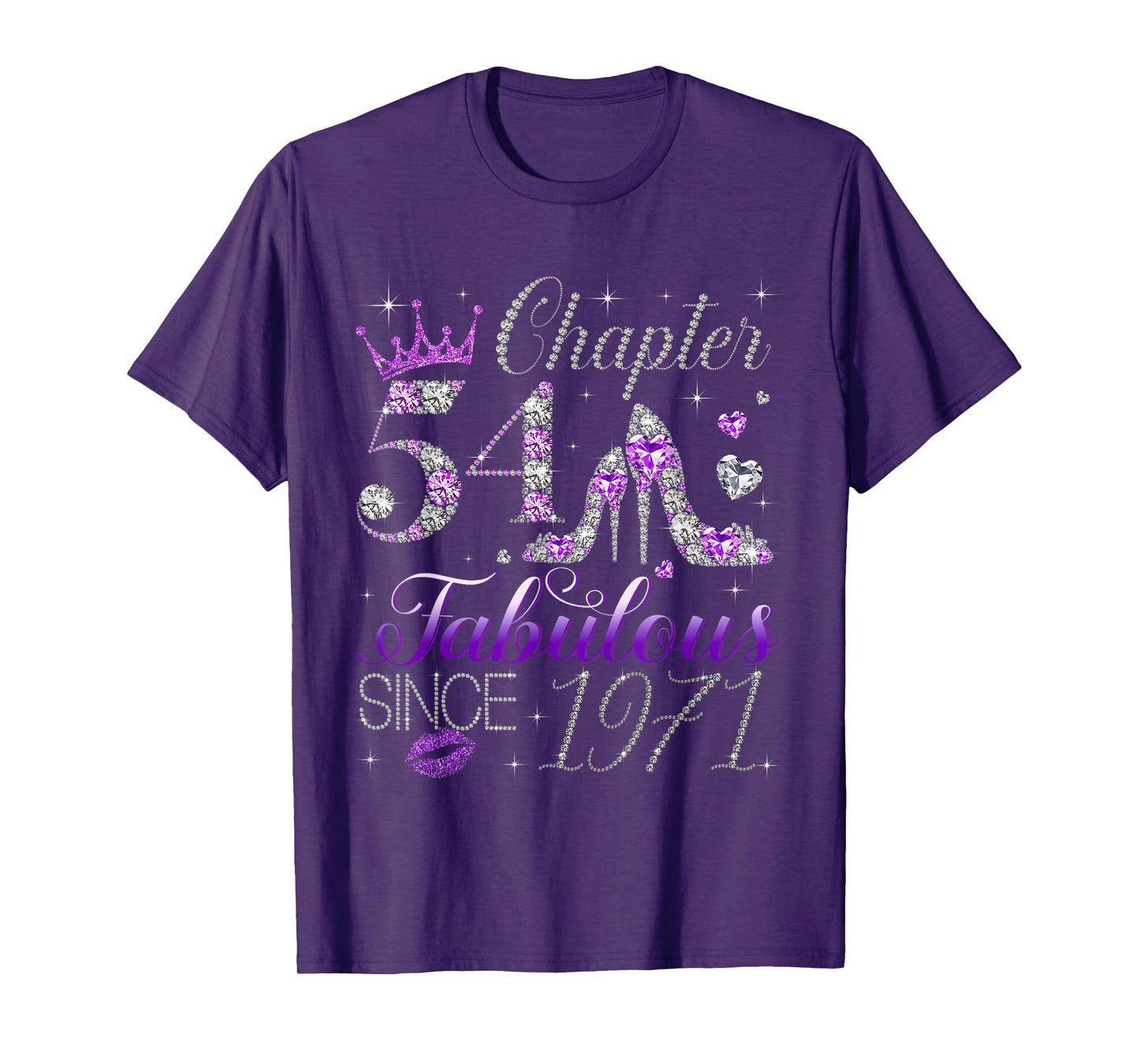 Chapter 54 Fabulous Since 1971 54th Birthday Women Girls T-Shirt