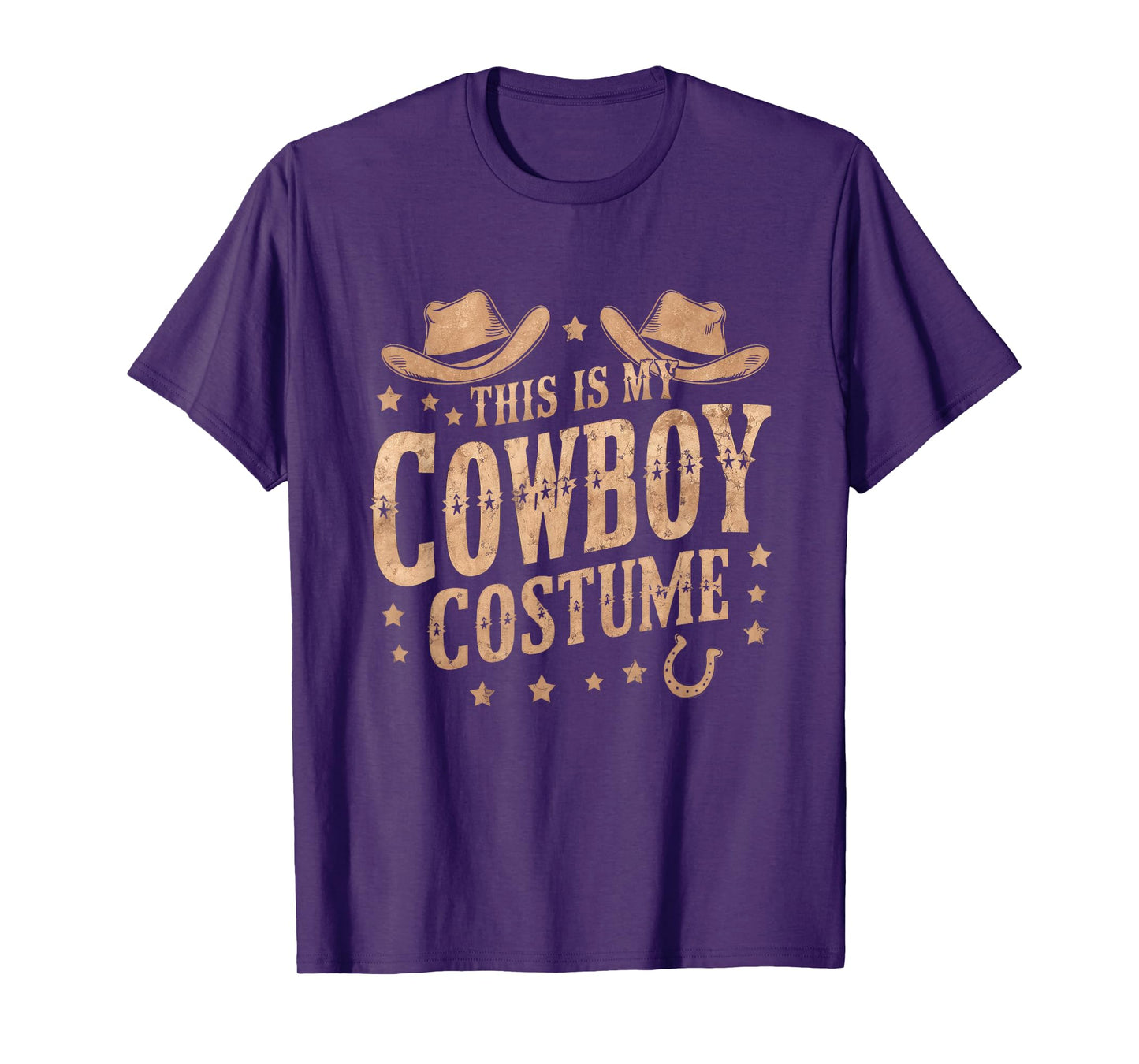 This Is My Cowboy Costume Western Cowboy Hat Country Lover T-Shirt