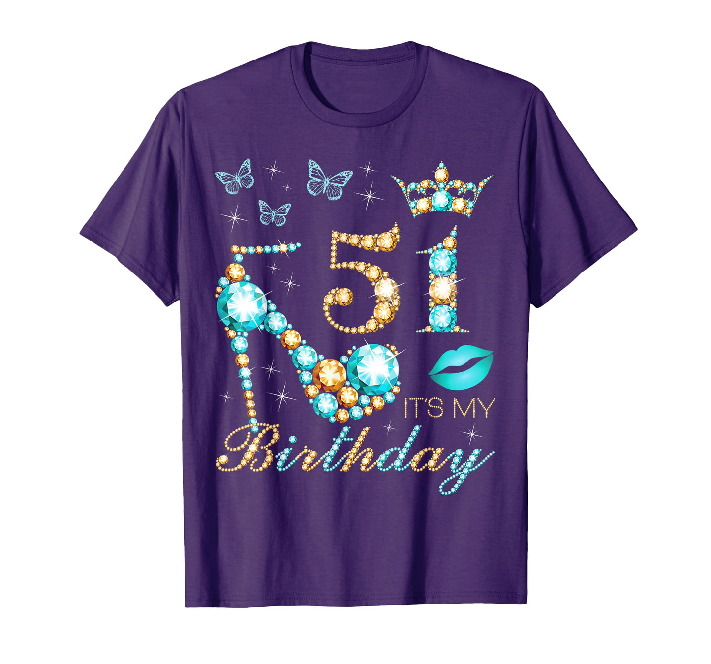 51st It's My Birthday, 51 Years Old, 51st Birthday Queen T-Shirt