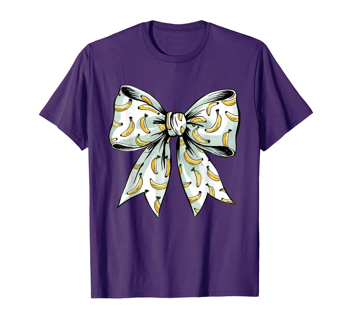 Banana Squad Coquette Bow Banana Lover Team Banana Crew T-Shirt