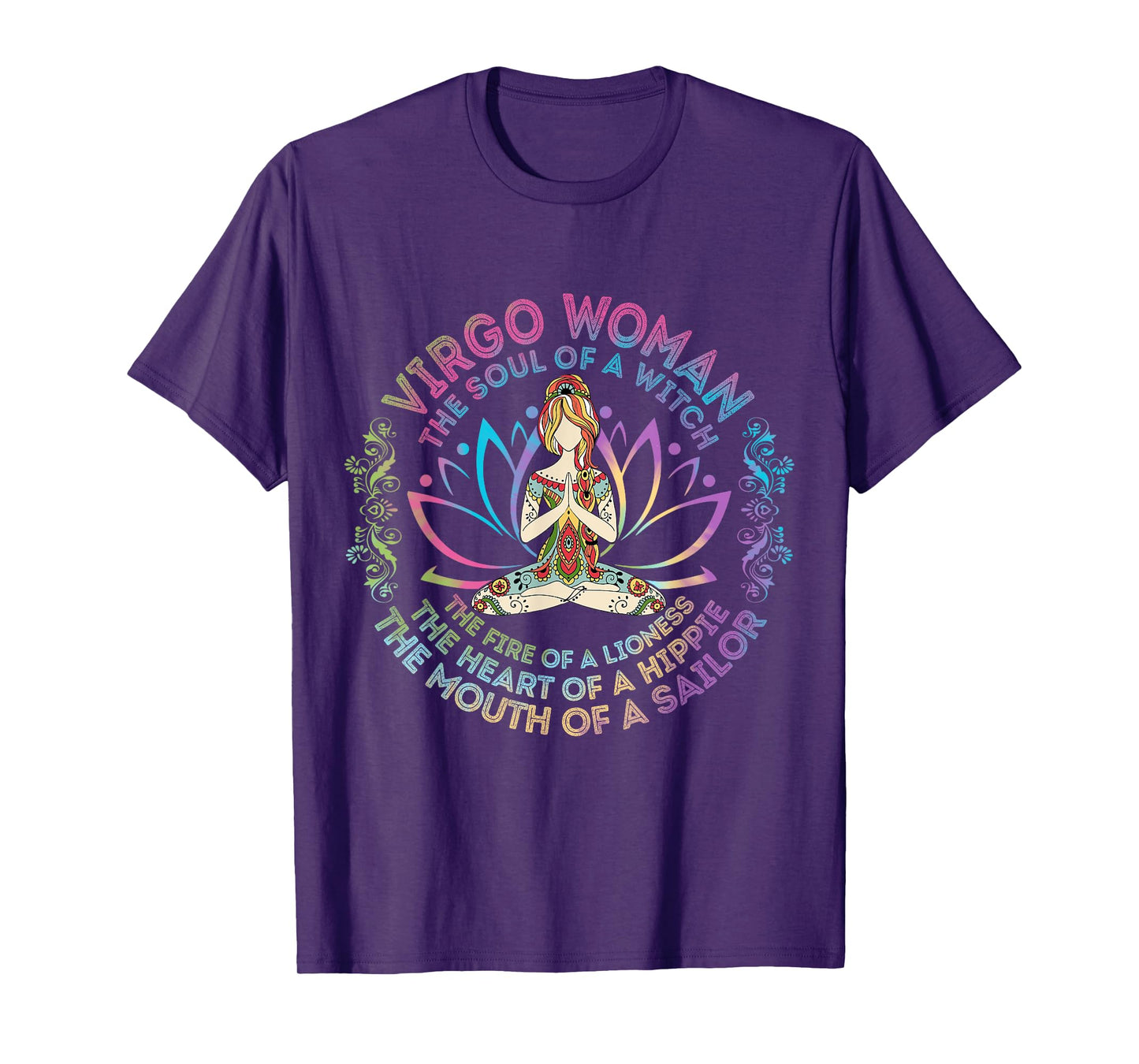 Virgo Woman The Soul Of A Witch Birthday Hippie Soul T-Shirt