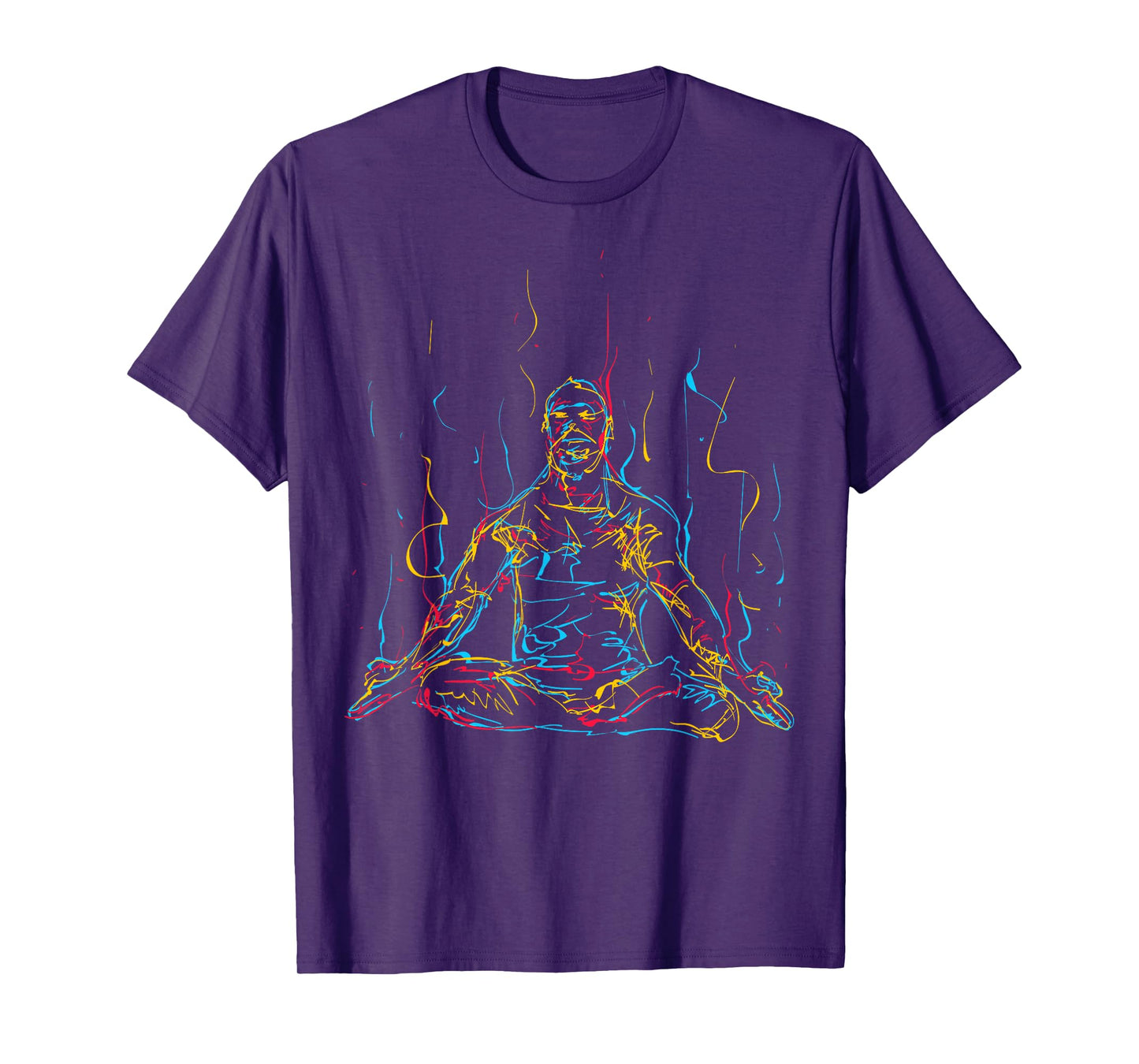 Colorful Abstract Art Meditation Buddha Buddhism T-Shirt