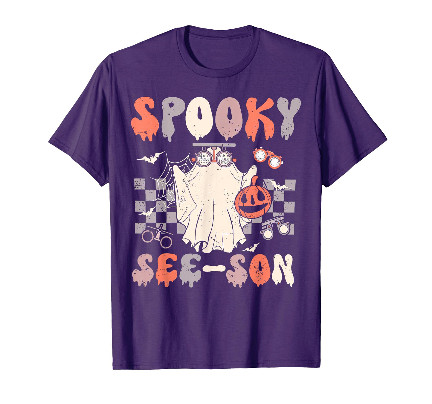 Retro Spooky See-son Optometrist Optometry Ghost Halloween T-Shirt