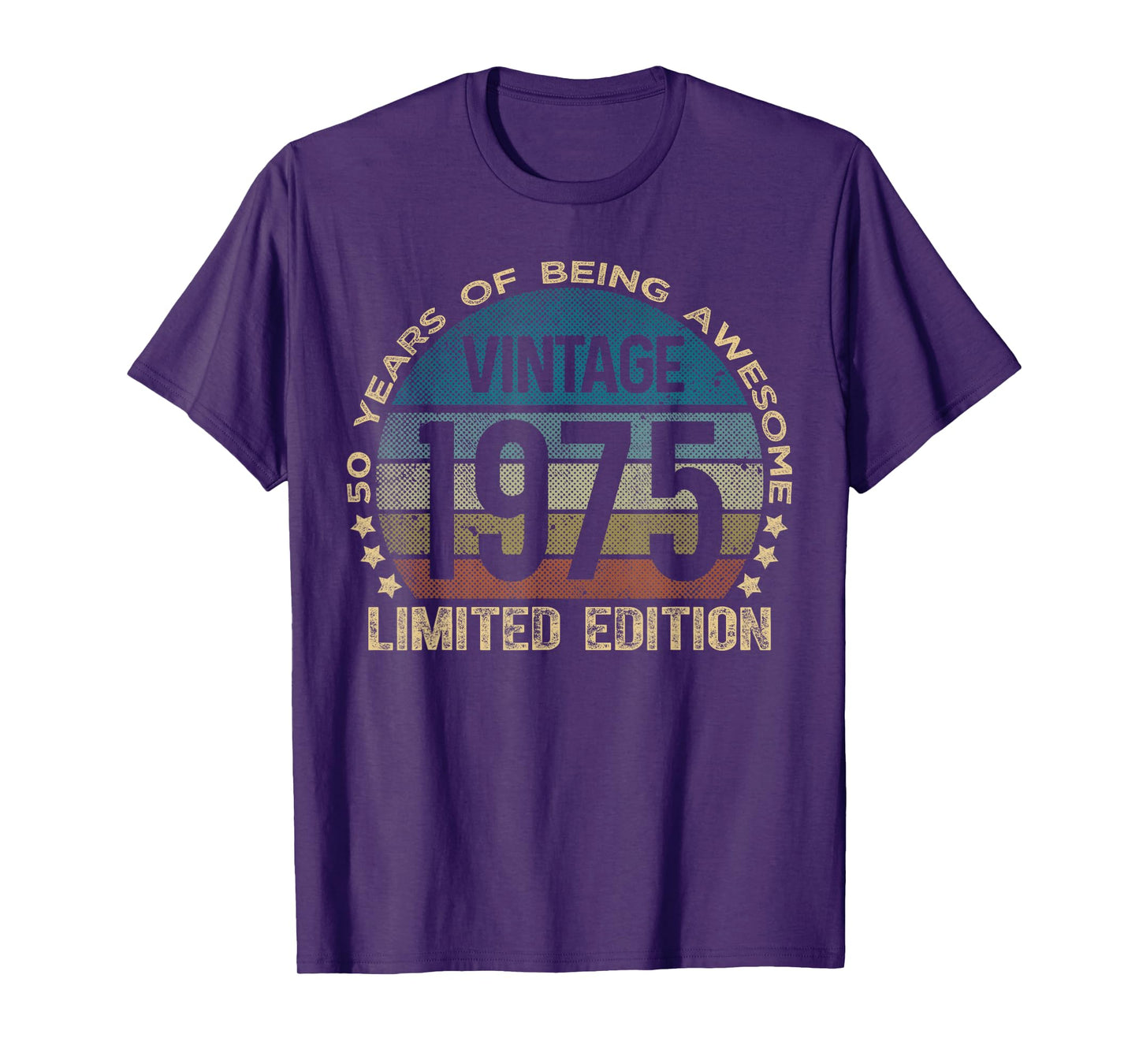 50 Year Old Gifts Vintage 1975 Limited Edition 50th Birthday T-Shirt