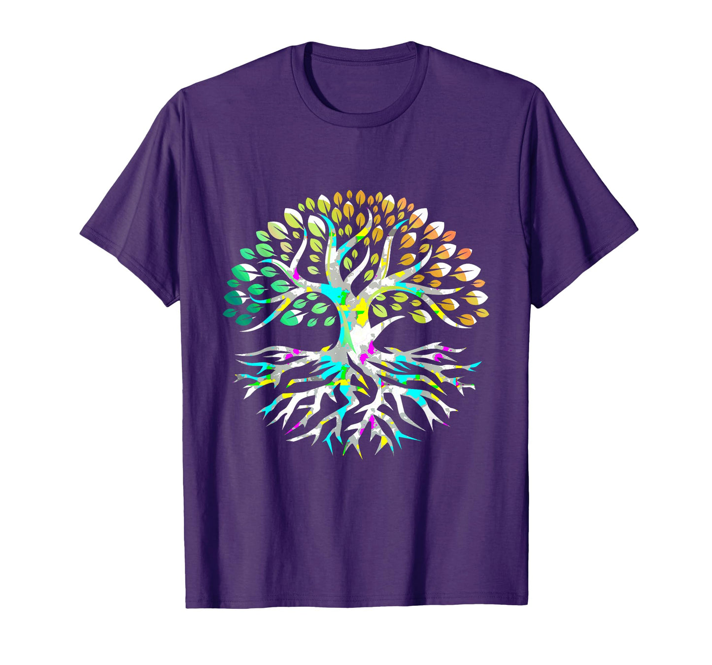 Yggdrasil Tree of Life Colorful Peaceful Mind Sacred Tree T-Shirt