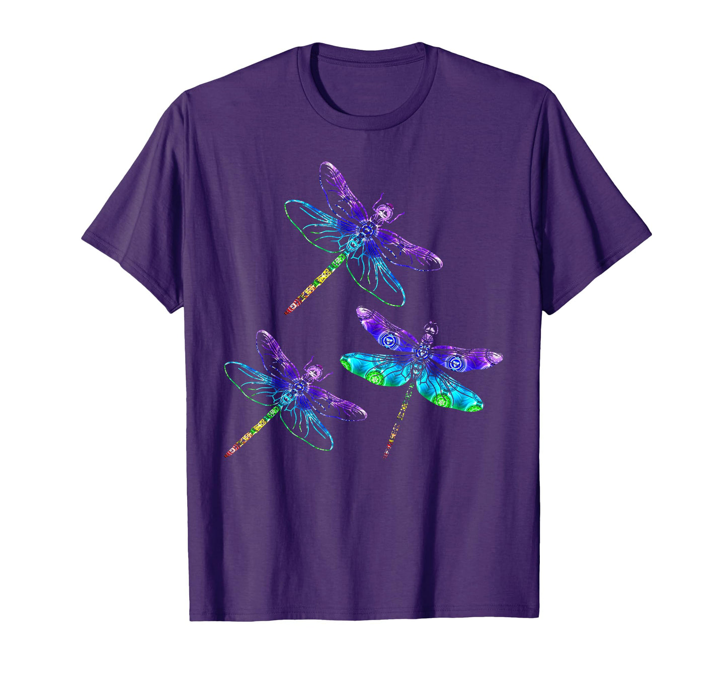 Wrinkled Hippie Dragonfly Gift Spirit Animal Chakra Color Dragonflies T-Shirt