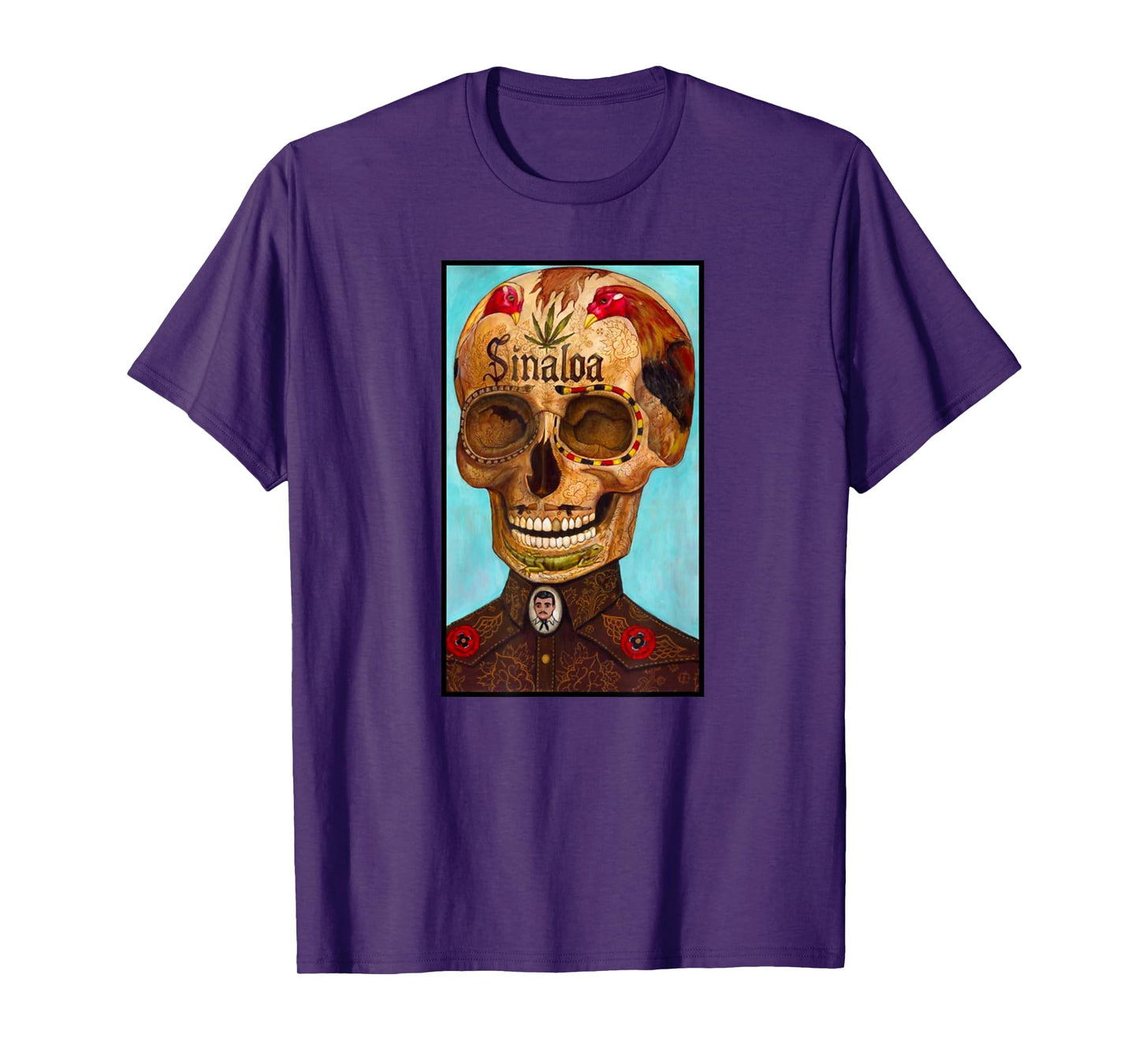 Jesus Malverde Calavera T-Shirt