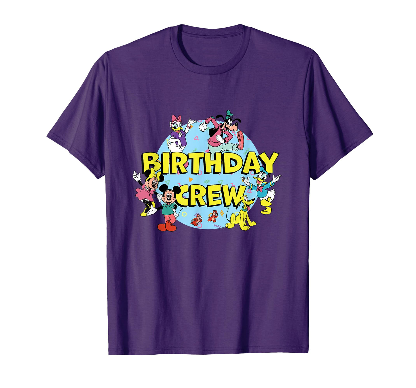 Disney Mickey and Friends Birthday Crew Party Matching T-Shirt